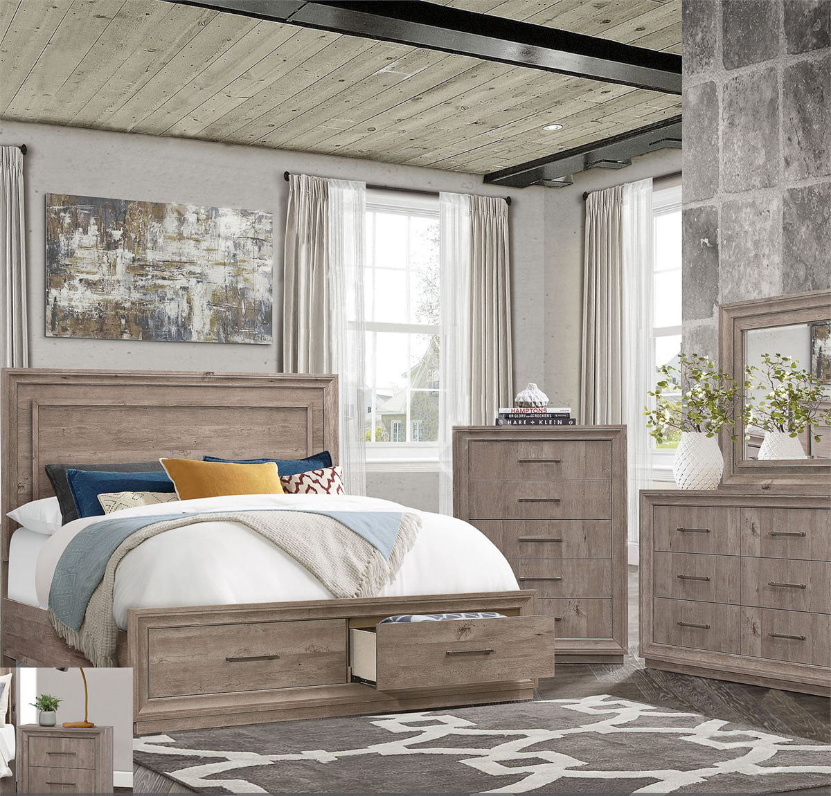 Liberty Furniture Horizons Lighted Mirror in Graystone - Luxury Home Furniture (MI)