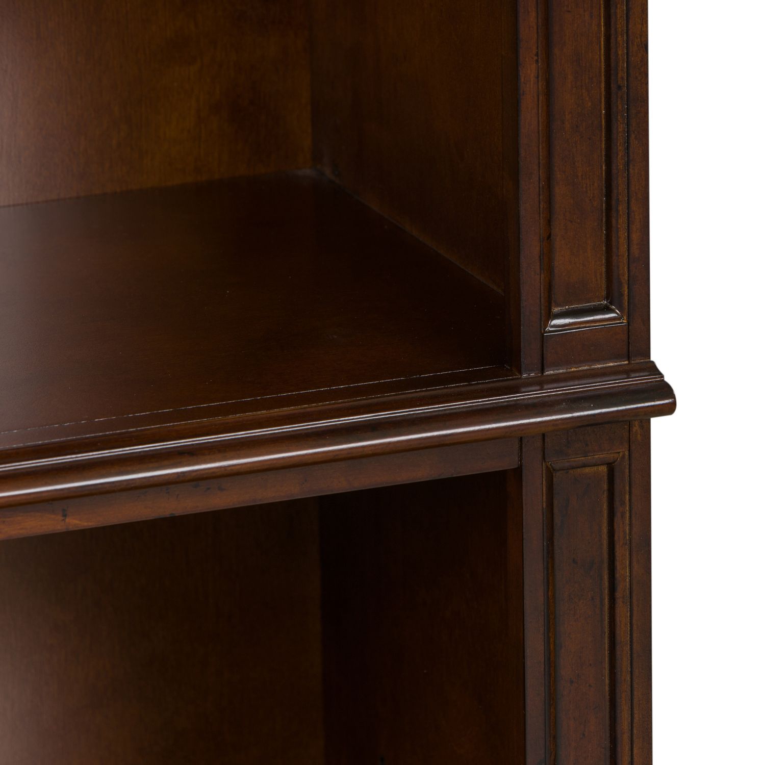 Brayton Manor Jr Executive Open Bookcase in Cognac - Luxury Home Furniture (MI)