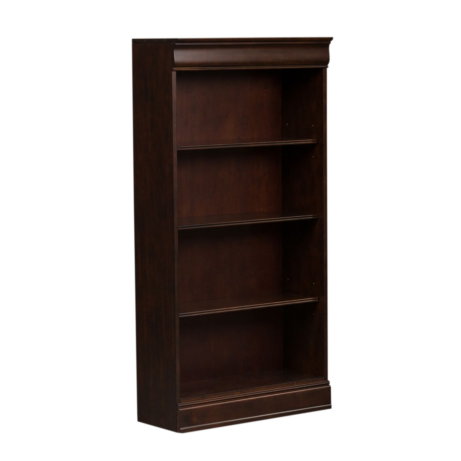 Brayton Manor Jr Executive 60 Inch Bookcase (RTA) in Cognac - Luxury Home Furniture (MI)