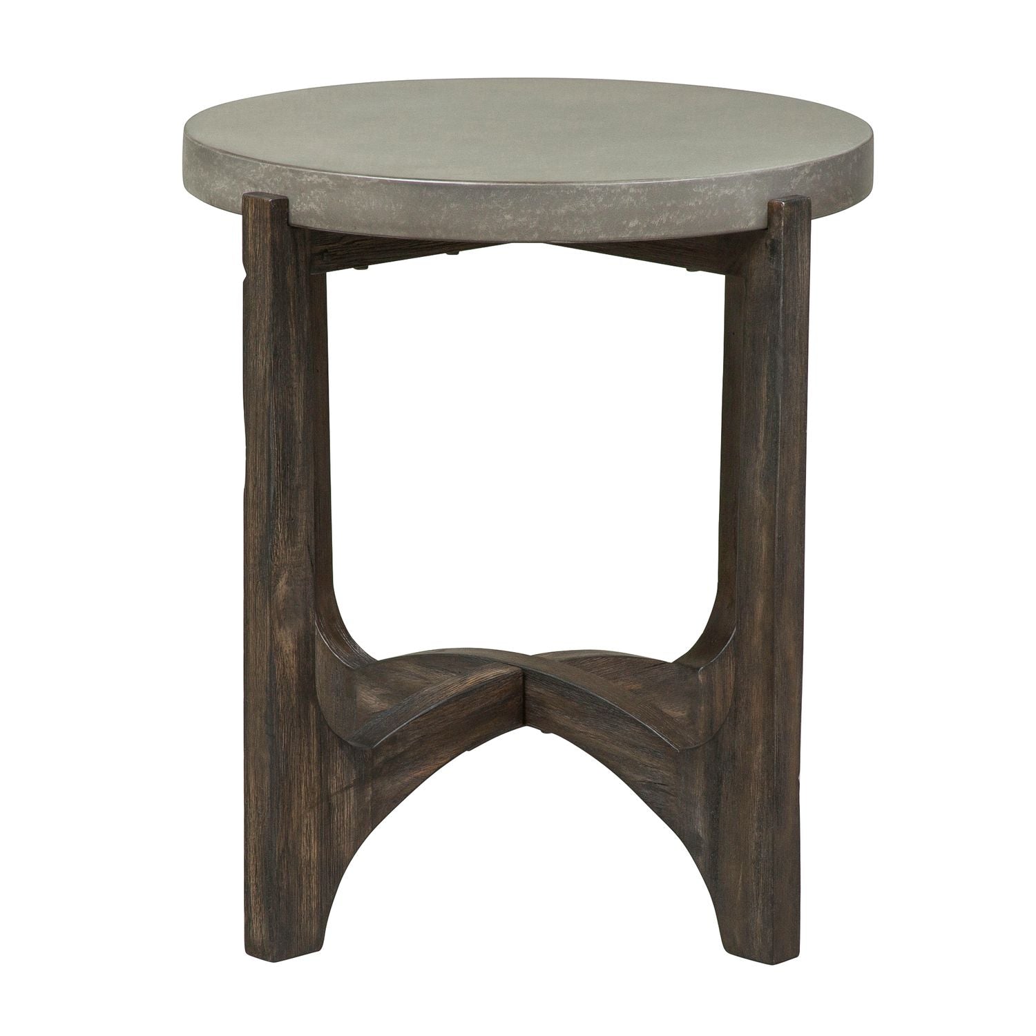 Cascade End Table in Wire Brush Rustic Brown - Luxury Home Furniture (MI)