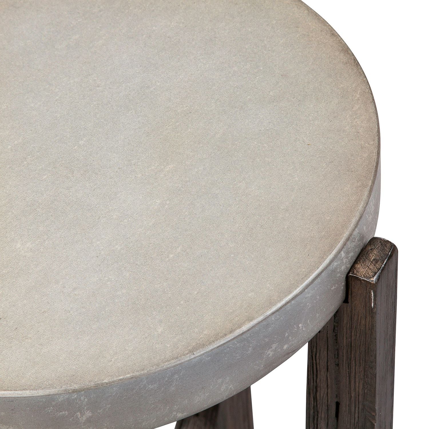 Cascade Chair Side Table in Wire Brush Rustic Brown - Luxury Home Furniture (MI)