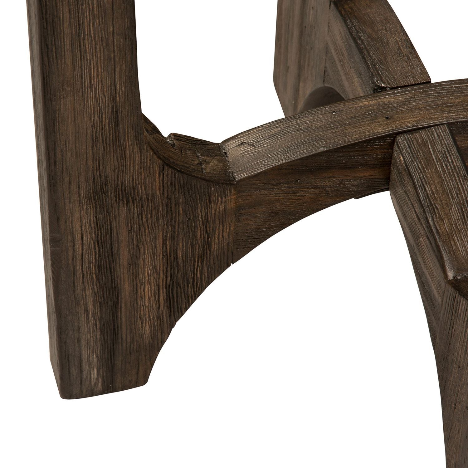 Cascade Chair Side Table in Wire Brush Rustic Brown - Luxury Home Furniture (MI)