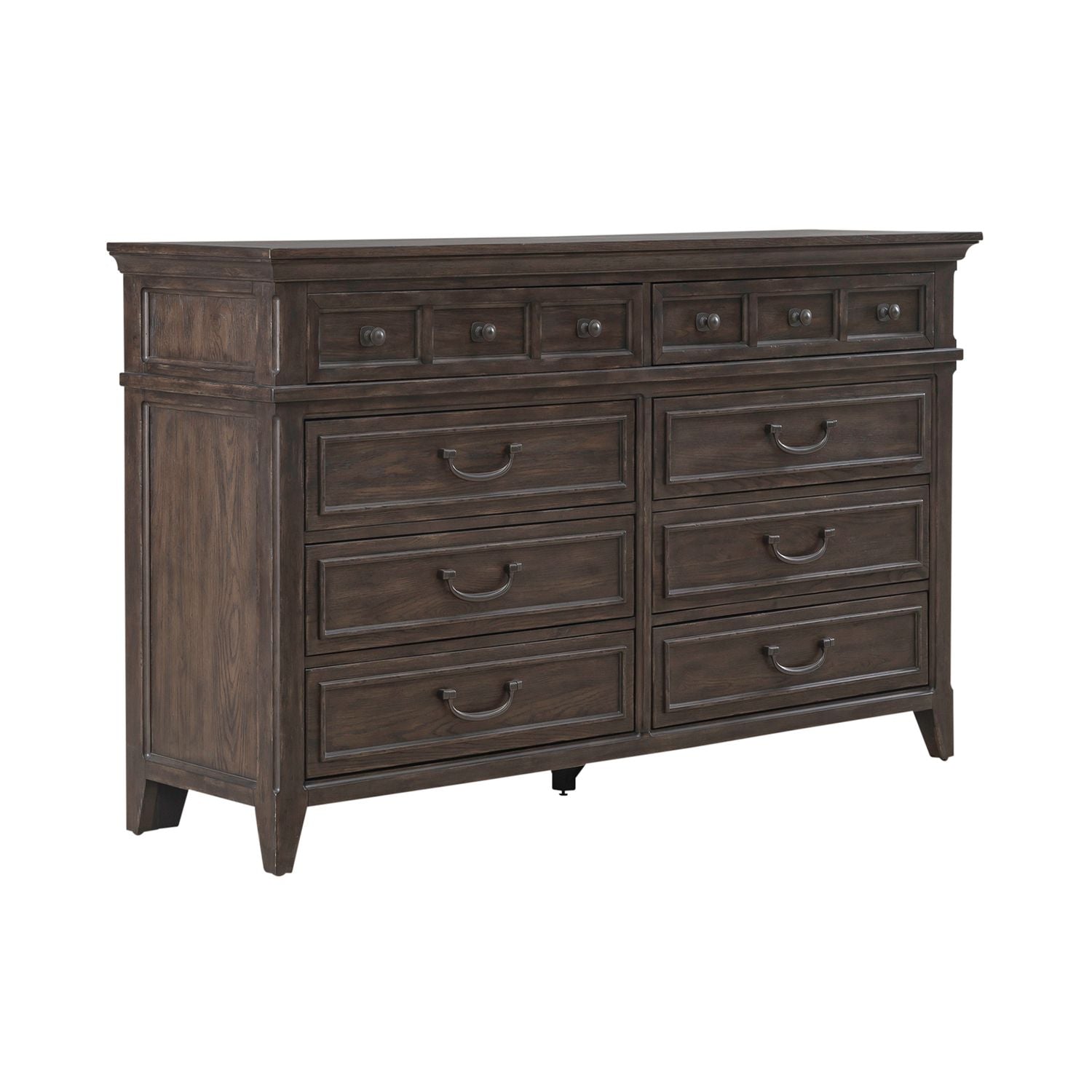 Paradise Valley 8 Drawer Dresser in Saddle Brown - Luxury Home Furniture (MI)