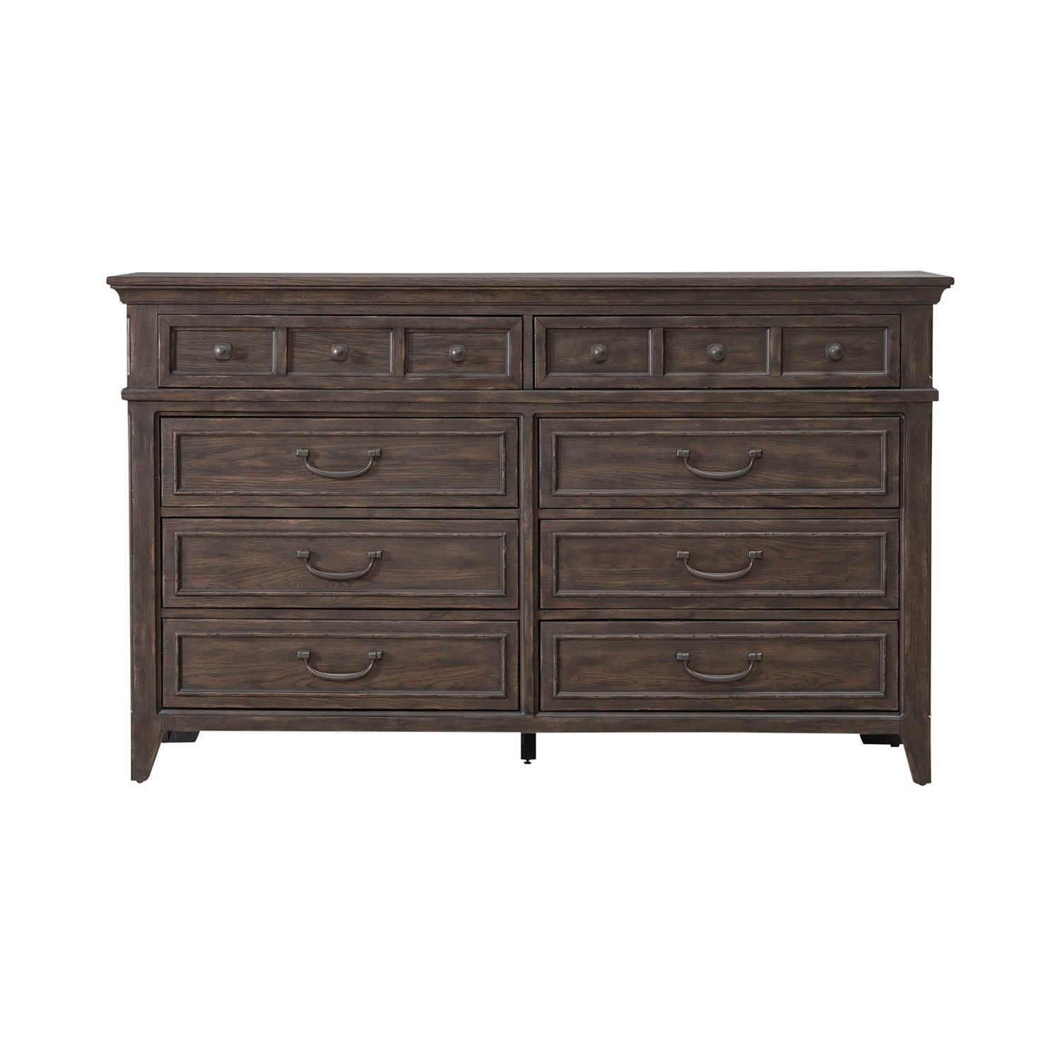 Paradise Valley 8 Drawer Dresser in Saddle Brown - Luxury Home Furniture (MI)
