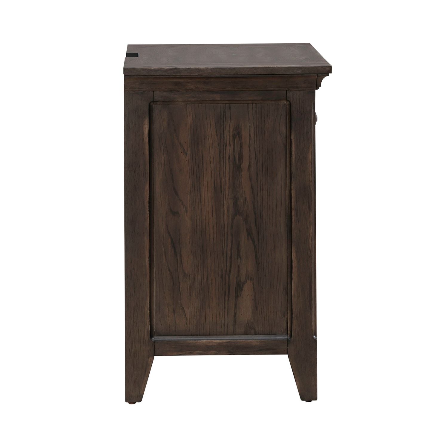 Paradise Valley Nightstand with Charging Station in Saddle Brown - Luxury Home Furniture (MI)