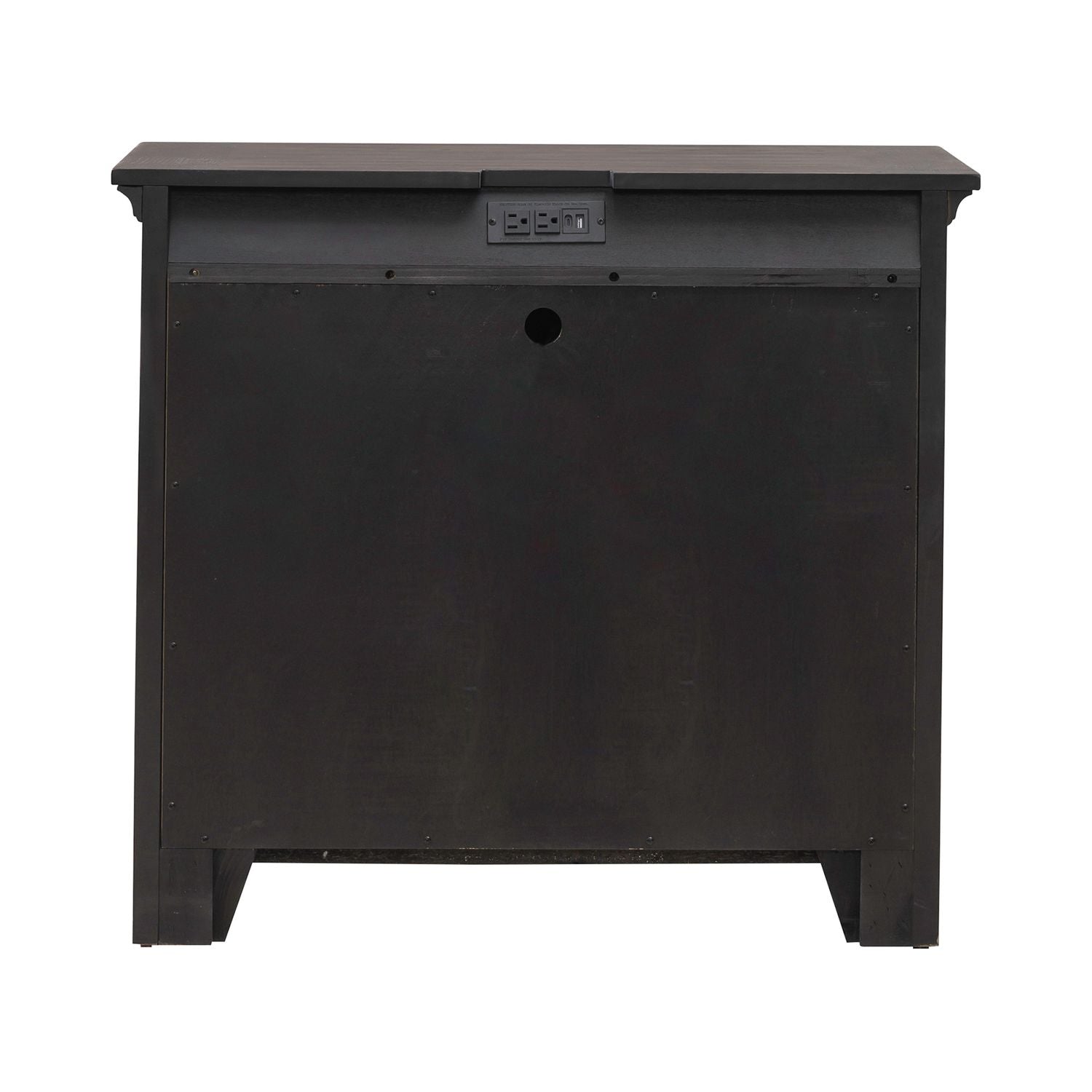 Paradise Valley 2 Door Bedside Chest with Charging Station in Saddle Brown - Luxury Home Furniture (MI)