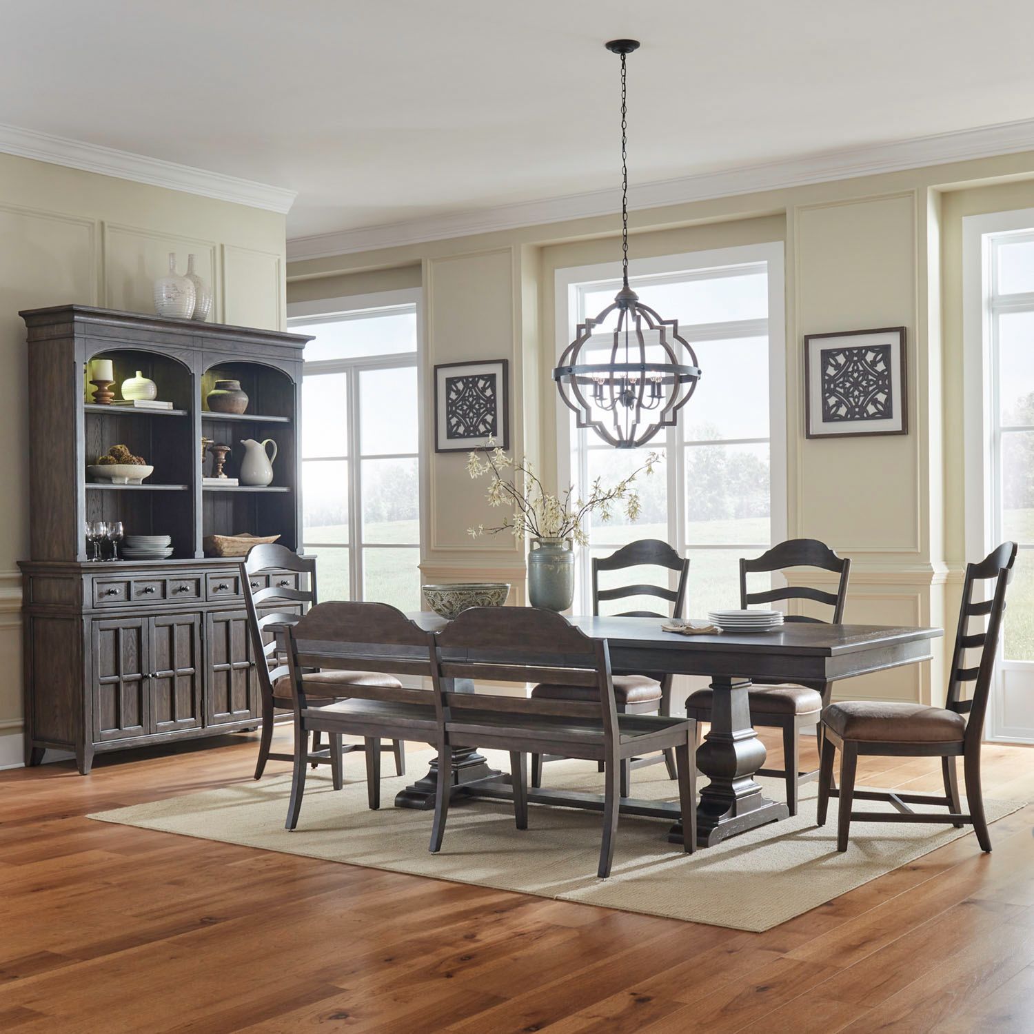 Paradise Valley 6 Piece Trestle Table Set image