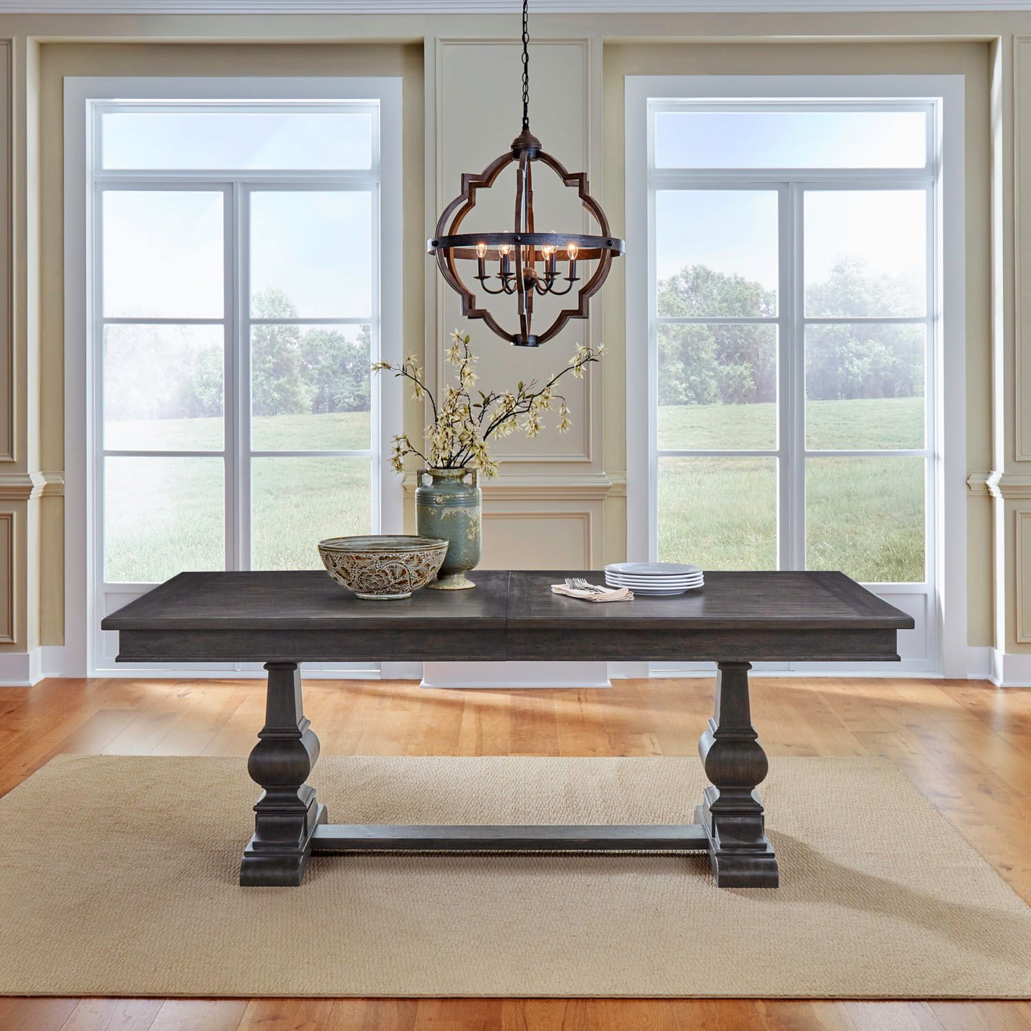 Paradise Valley Trestle Table Set - Luxury Home Furniture (MI)