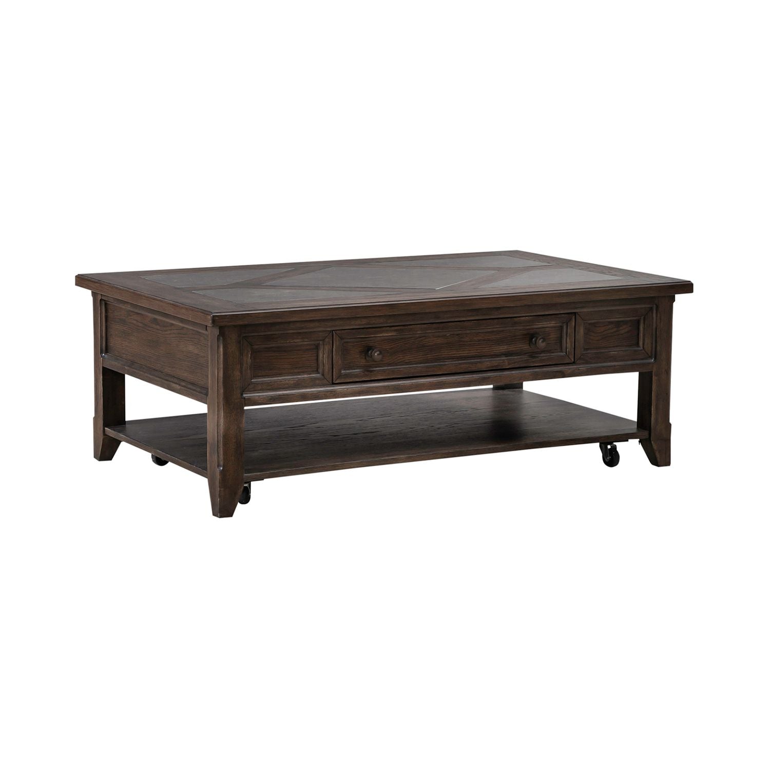 Paradise Valley Rectangular Cocktail Table in Saddle Brown - Luxury Home Furniture (MI)