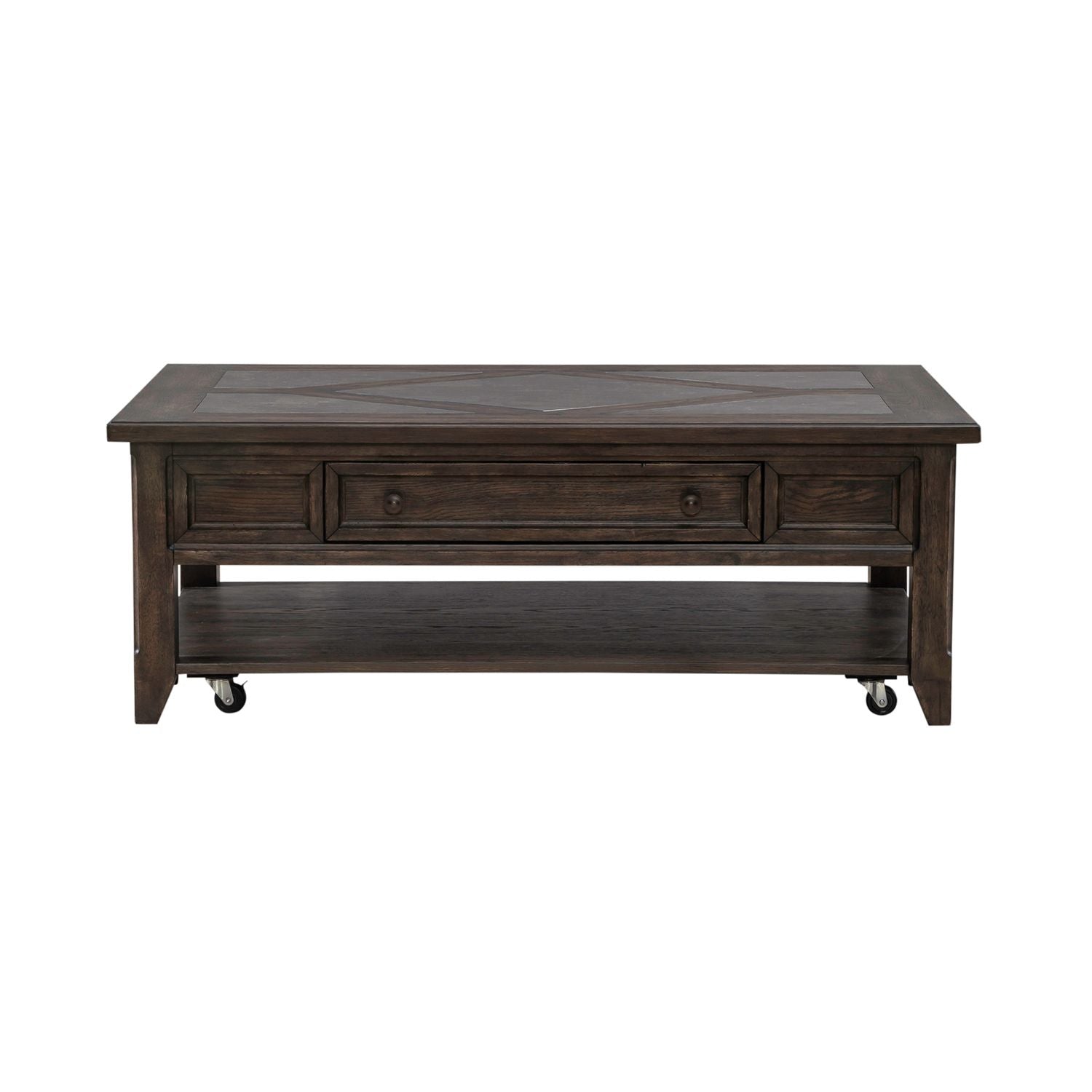 Paradise Valley Rectangular Cocktail Table in Saddle Brown - Luxury Home Furniture (MI)