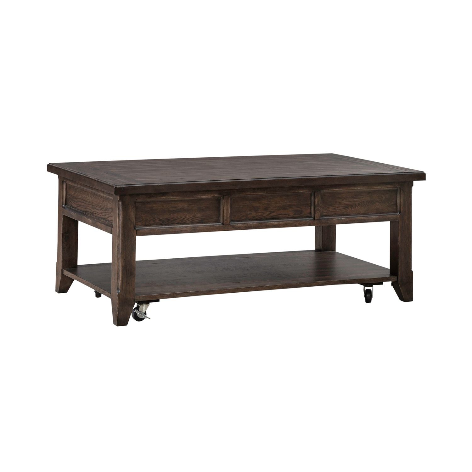 Paradise Valley Lift Top Cocktail Table in Saddle Brown - Luxury Home Furniture (MI)