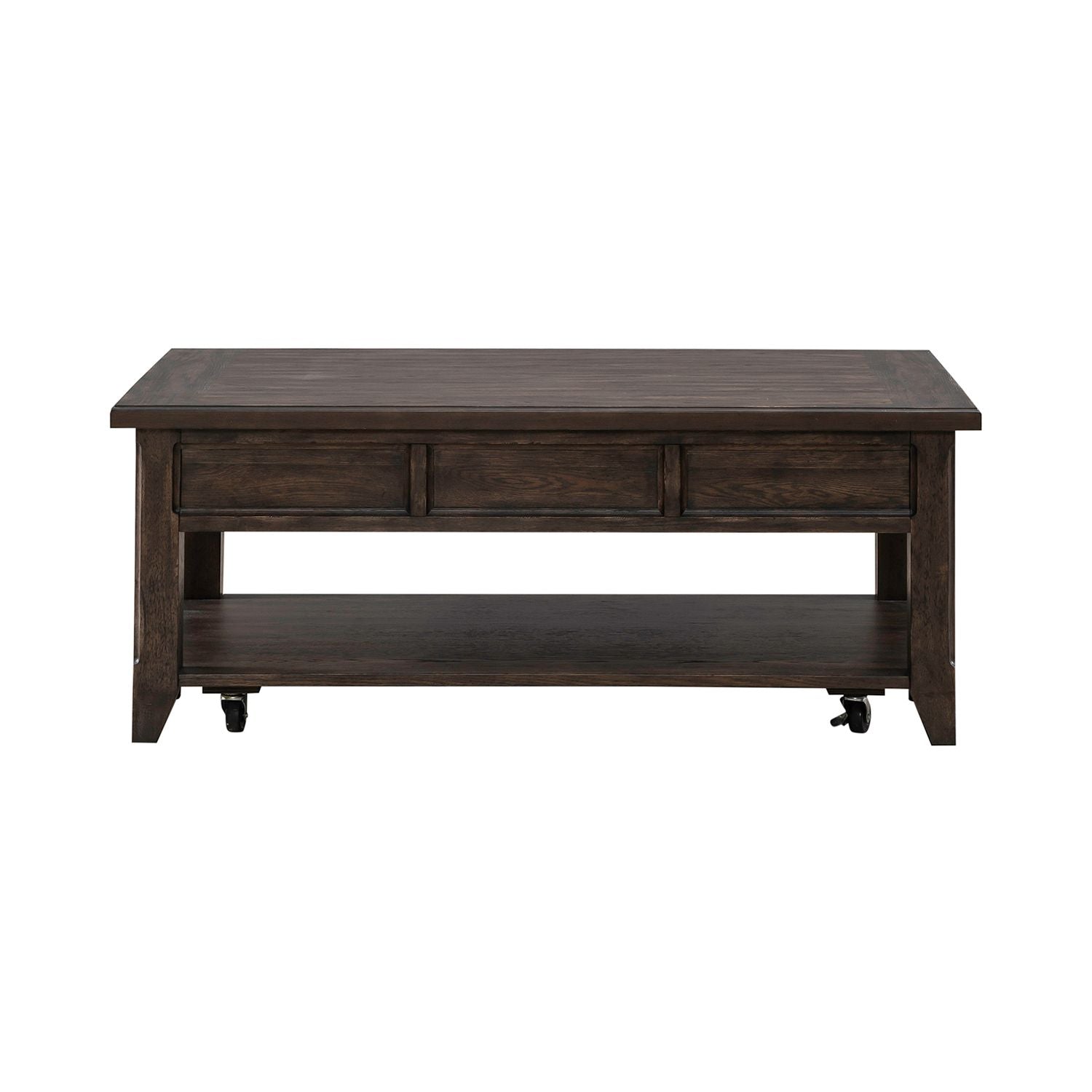 Paradise Valley Lift Top Cocktail Table in Saddle Brown - Luxury Home Furniture (MI)