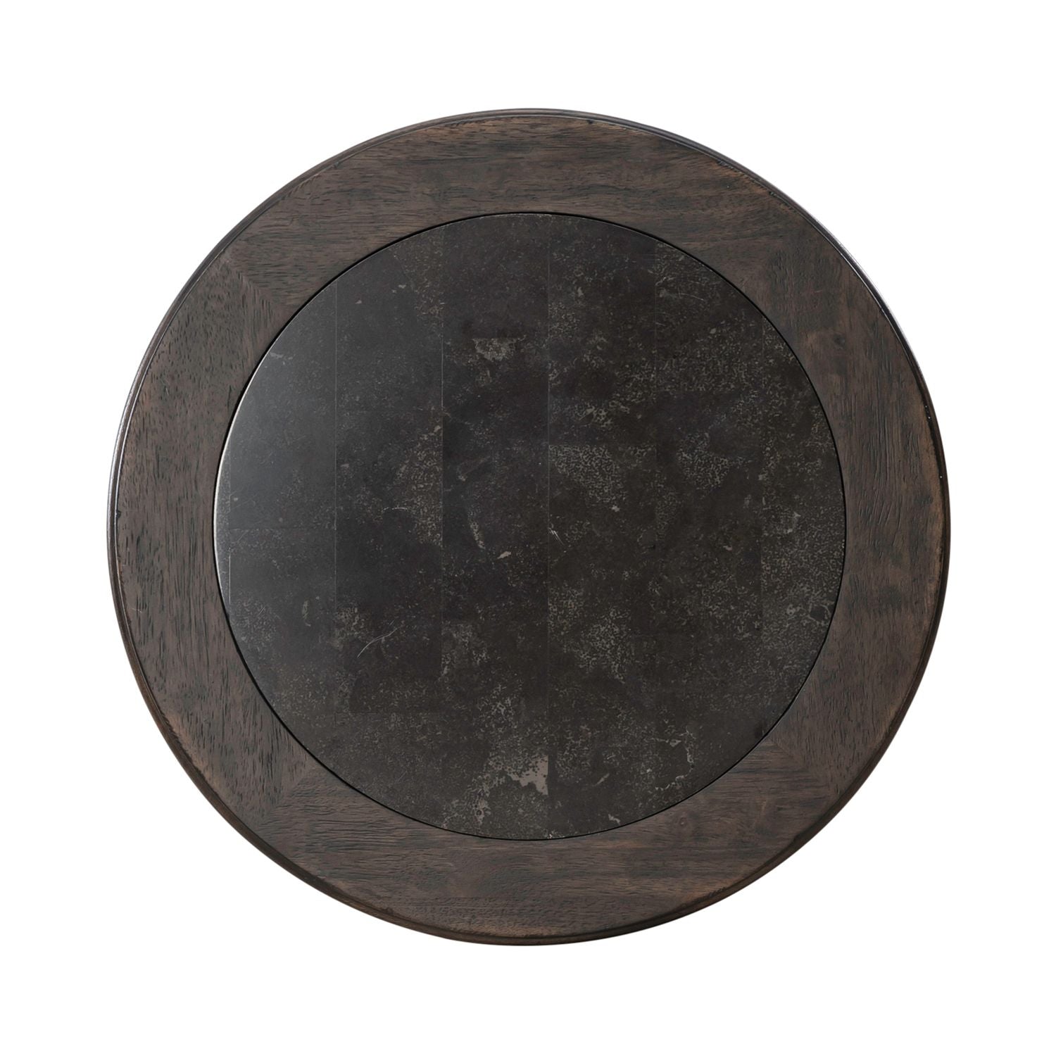 Paradise Valley Round Chairside Table in Saddle Brown - Luxury Home Furniture (MI)