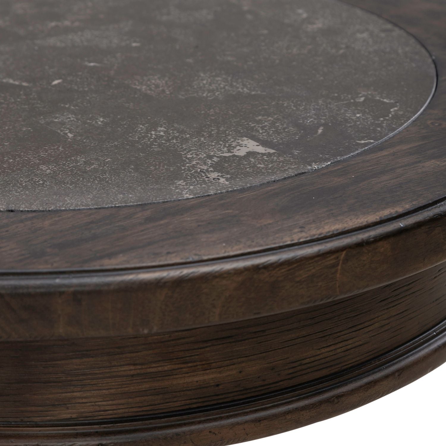 Paradise Valley Round Chairside Table in Saddle Brown - Luxury Home Furniture (MI)