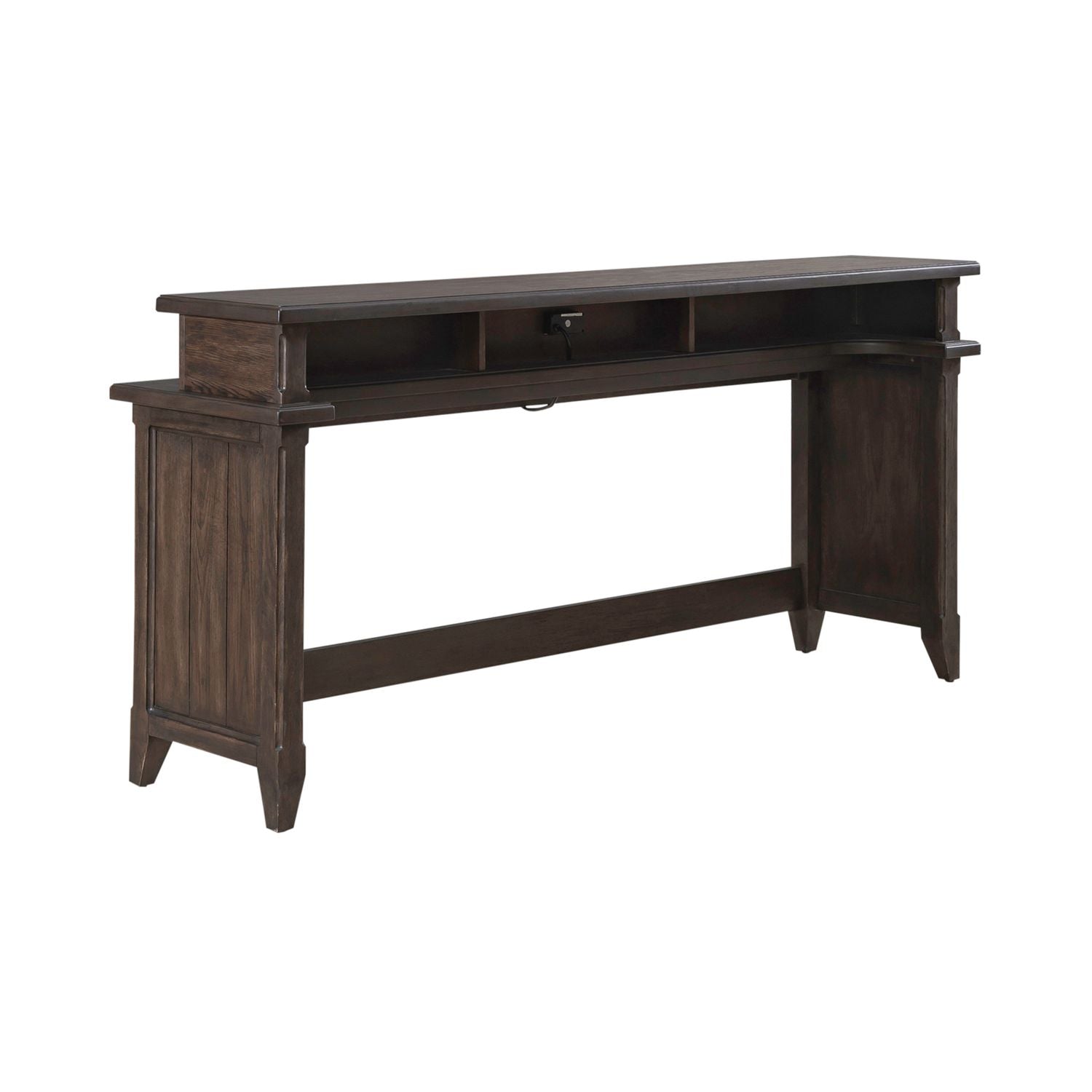 Paradise Valley Console Bar Table in Saddle Brown - Luxury Home Furniture (MI)