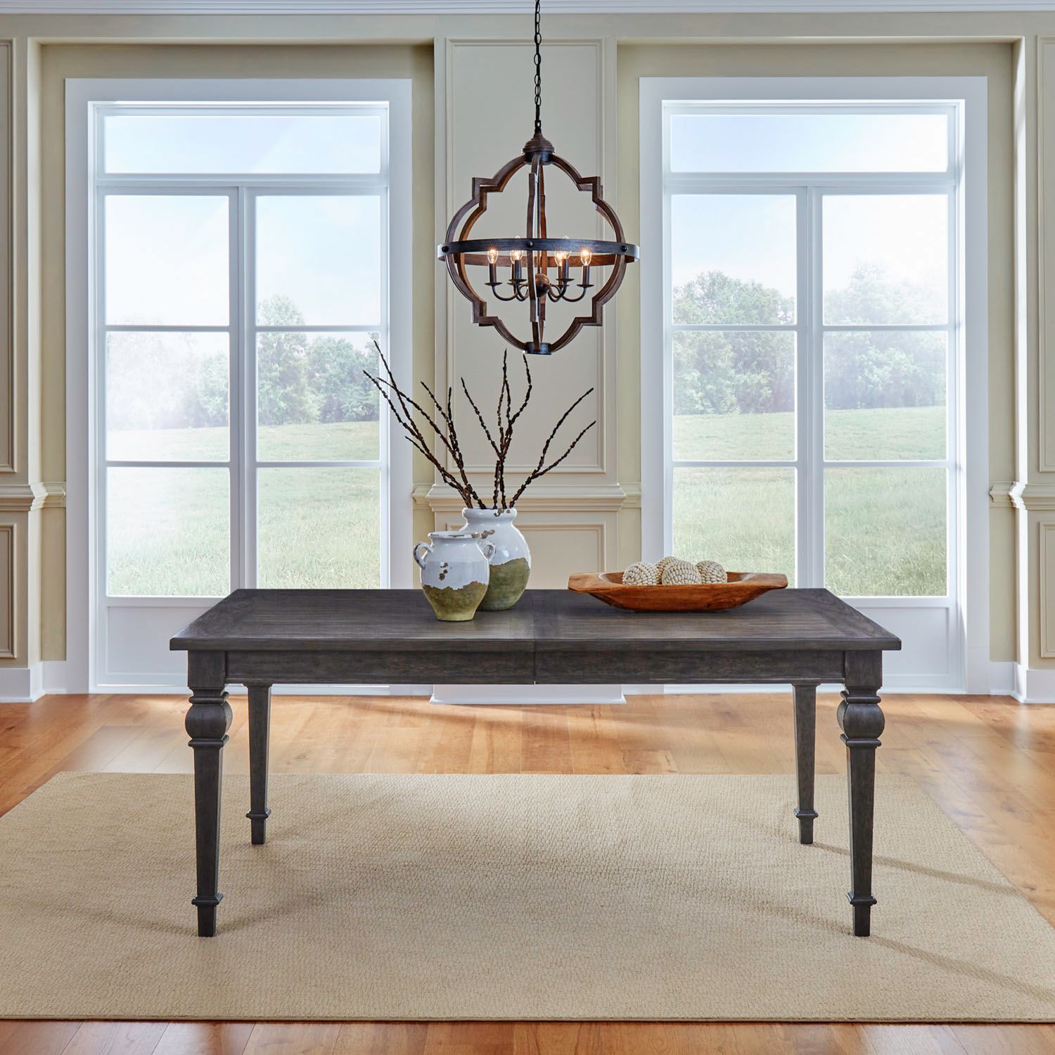 Paradise Valley Rectangular Leg Table in Saddle Brown - Luxury Home Furniture (MI)