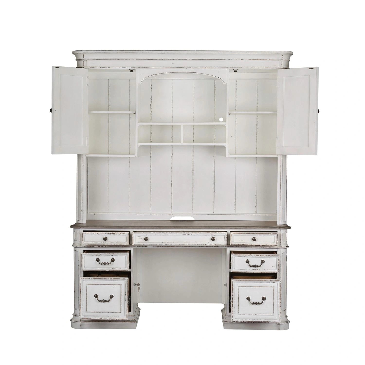 Magnolia Manor Credenza & Hutch image