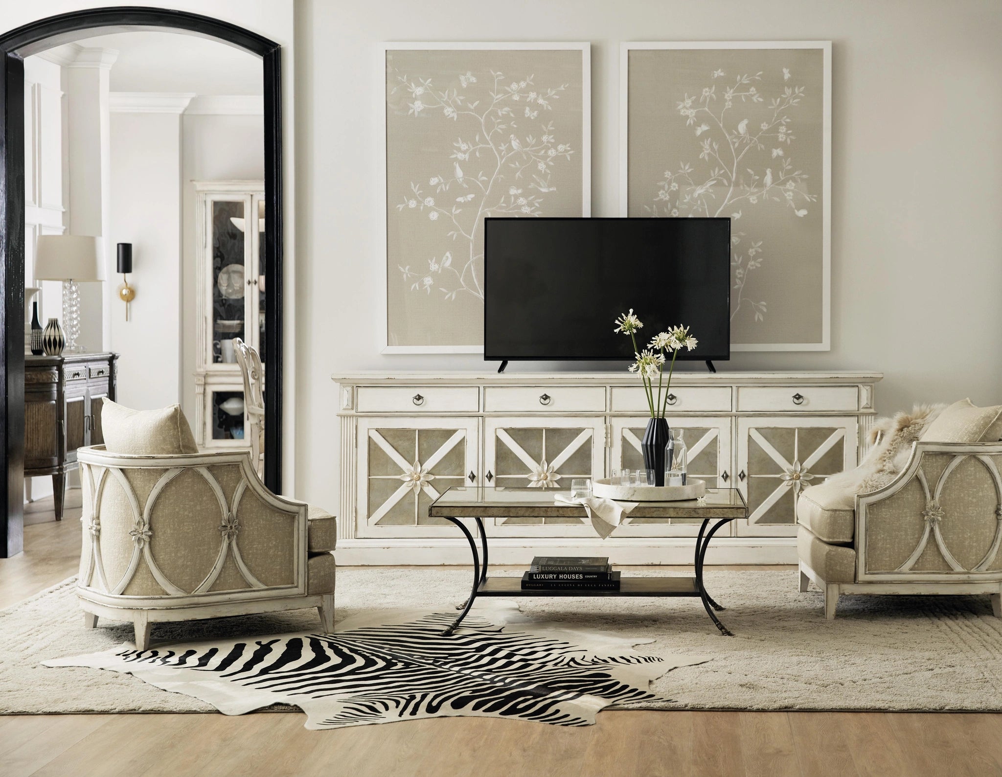 Sanctuary Grand Premier Entertainment Console Blanc