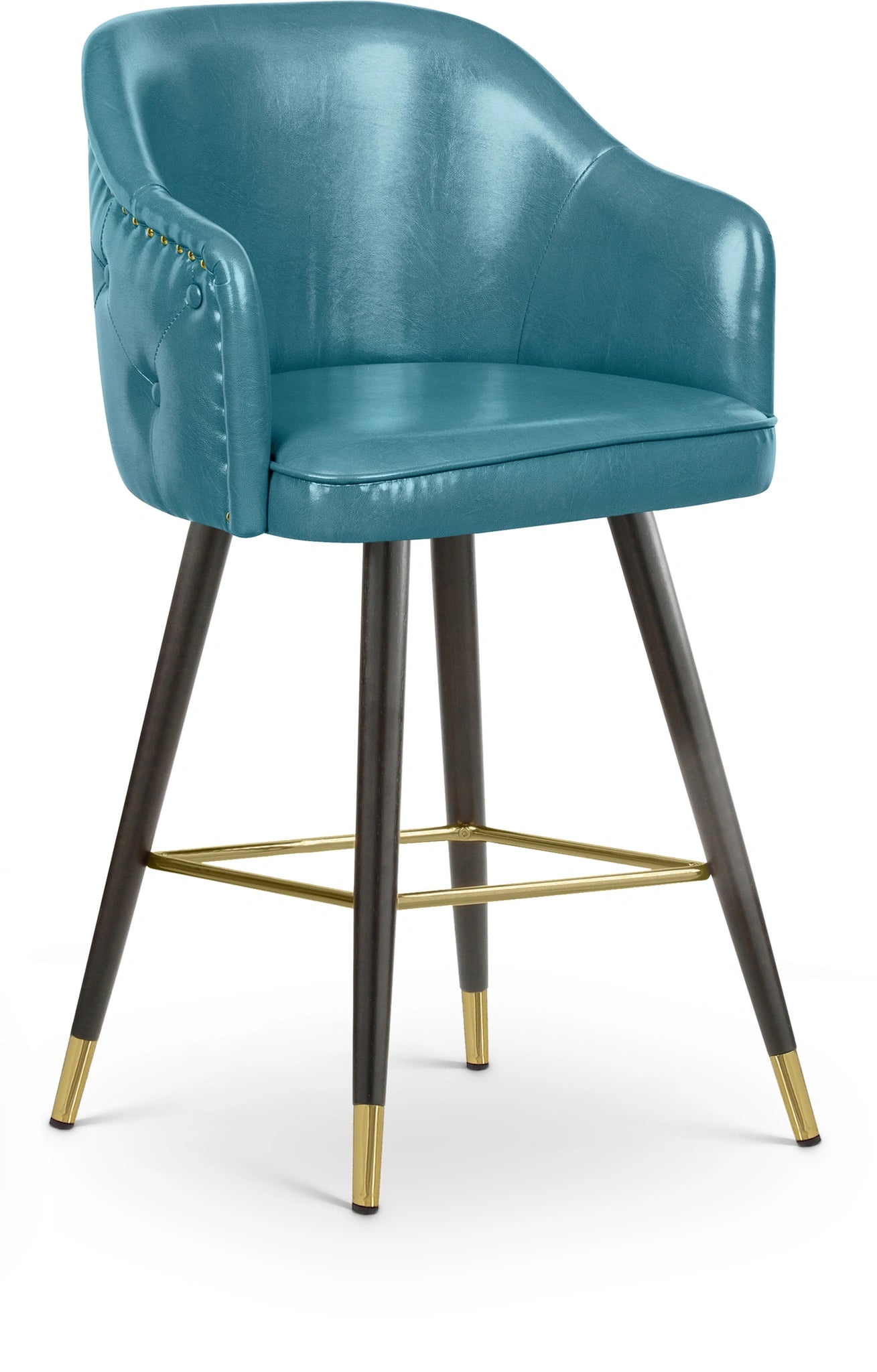 Barbosa Blue Faux Leather Counter/Bar Stool