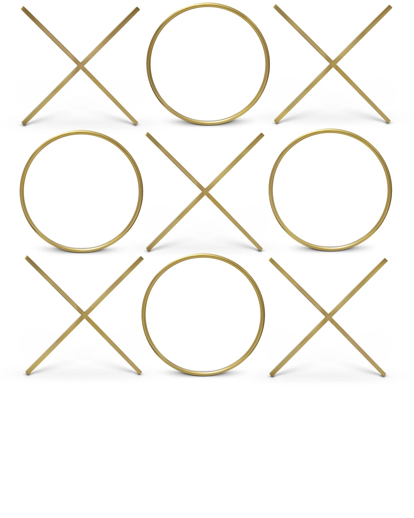 XOXO Gold Stainless Steel Wall Decor