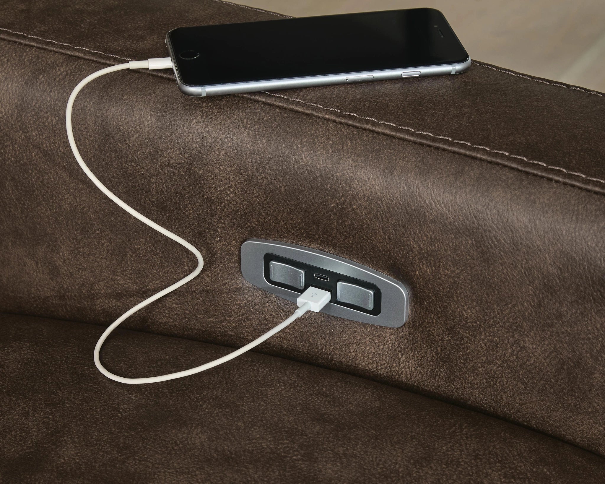 ModZ Power Reclining Sectional with Audio Consoles
