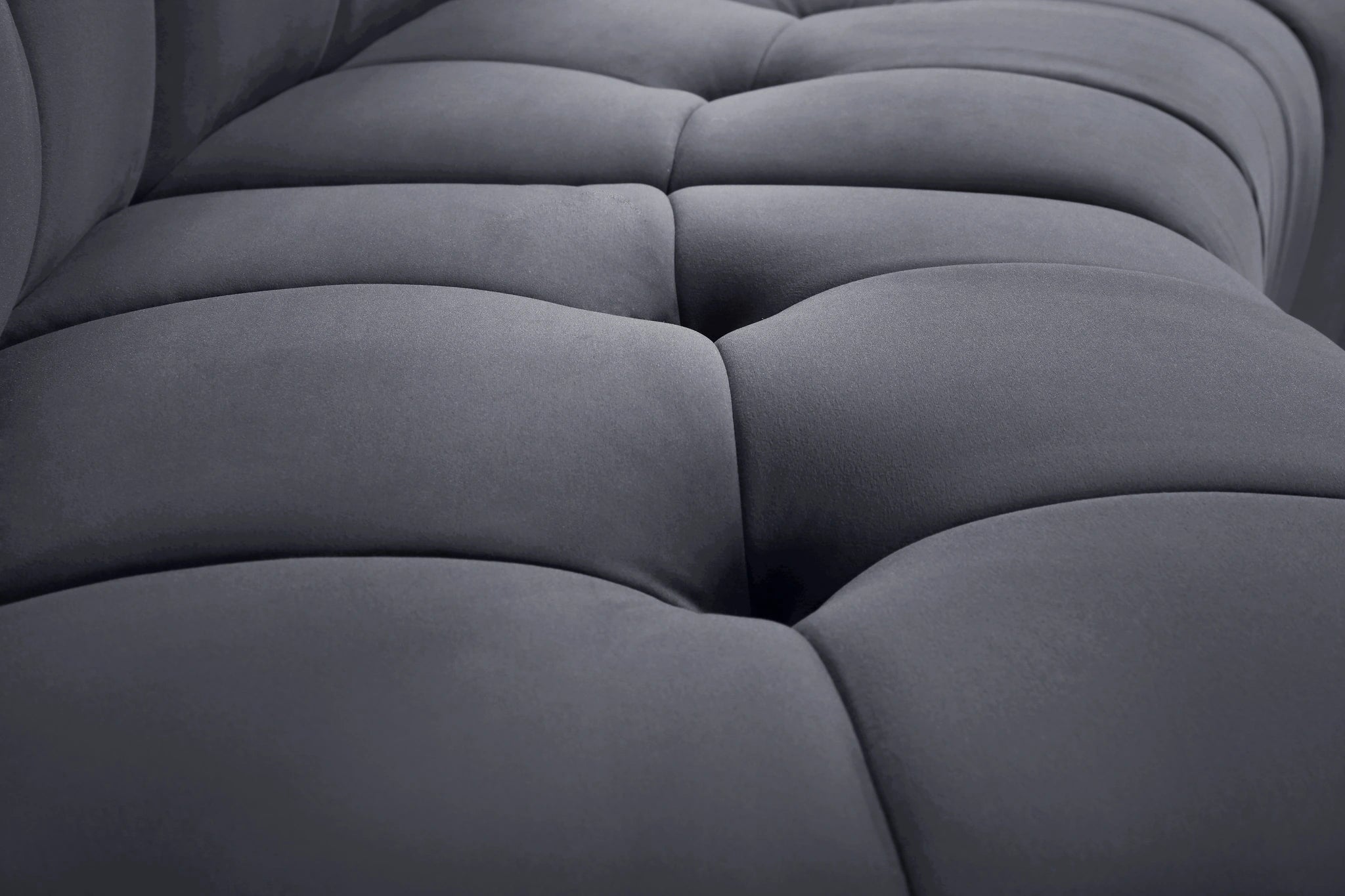 Limitless Grey Velvet 9pc. Modular Sectional