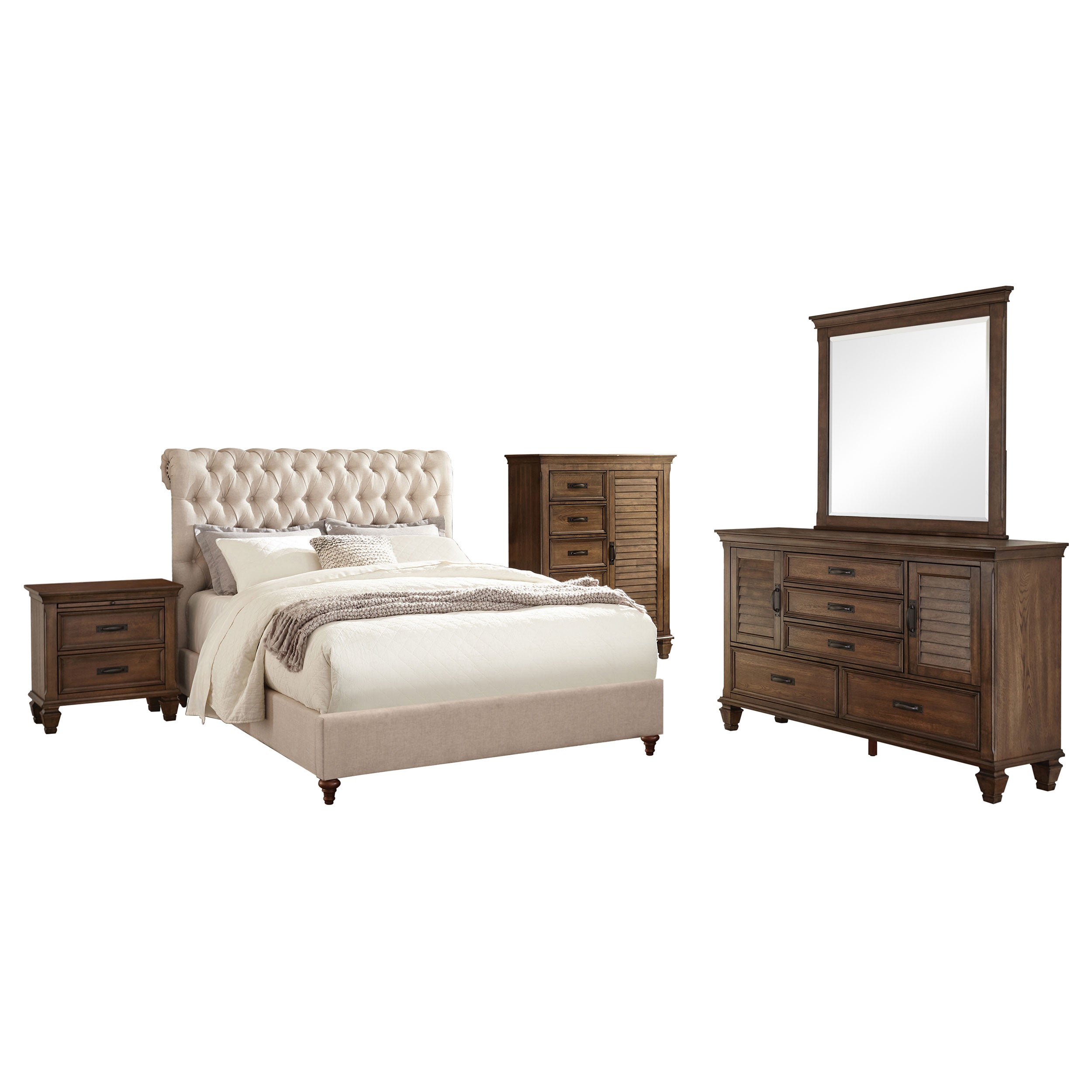 Devon Bedroom Set White - Luxury Home Furniture (MI)