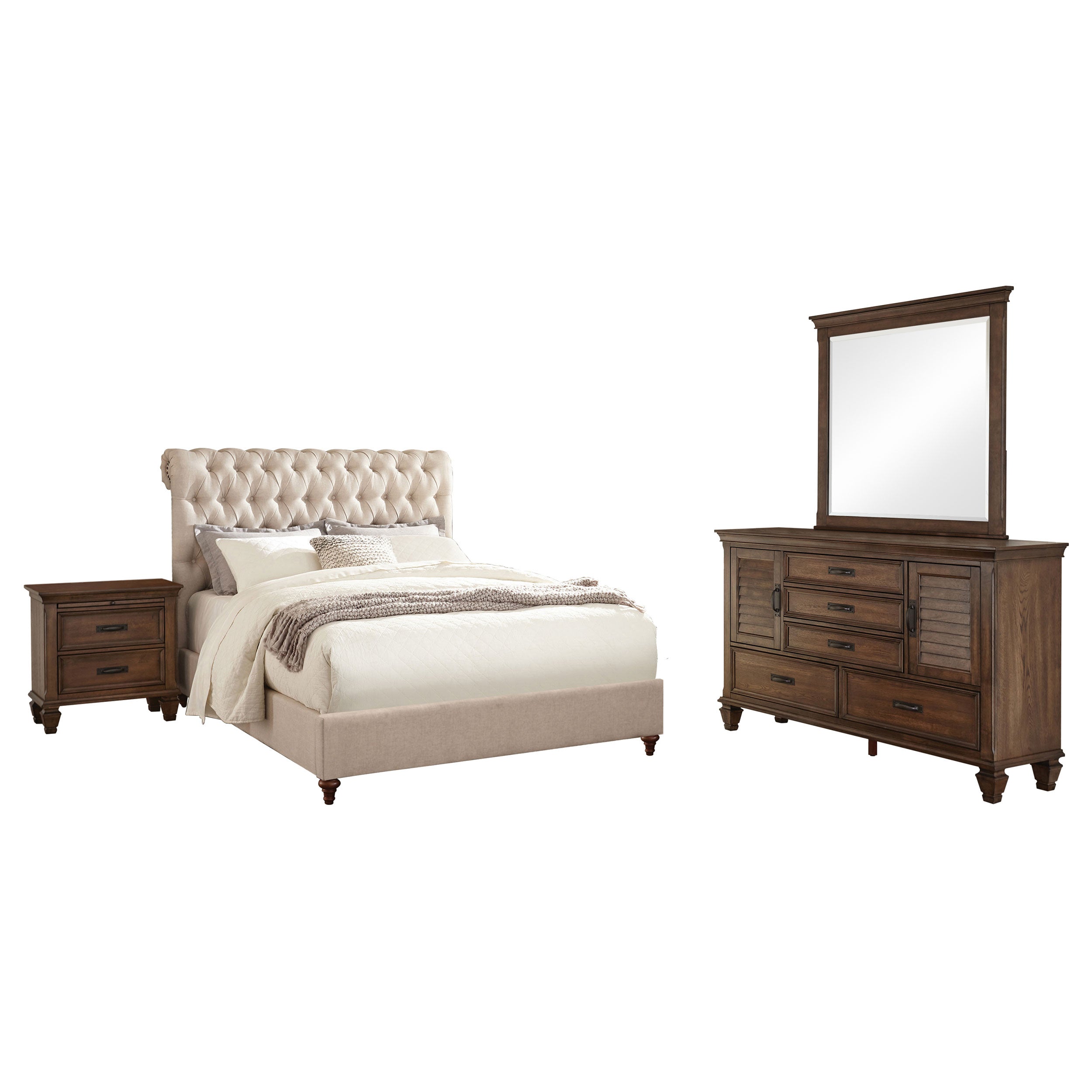 Devon Bedroom Set White - Luxury Home Furniture (MI)