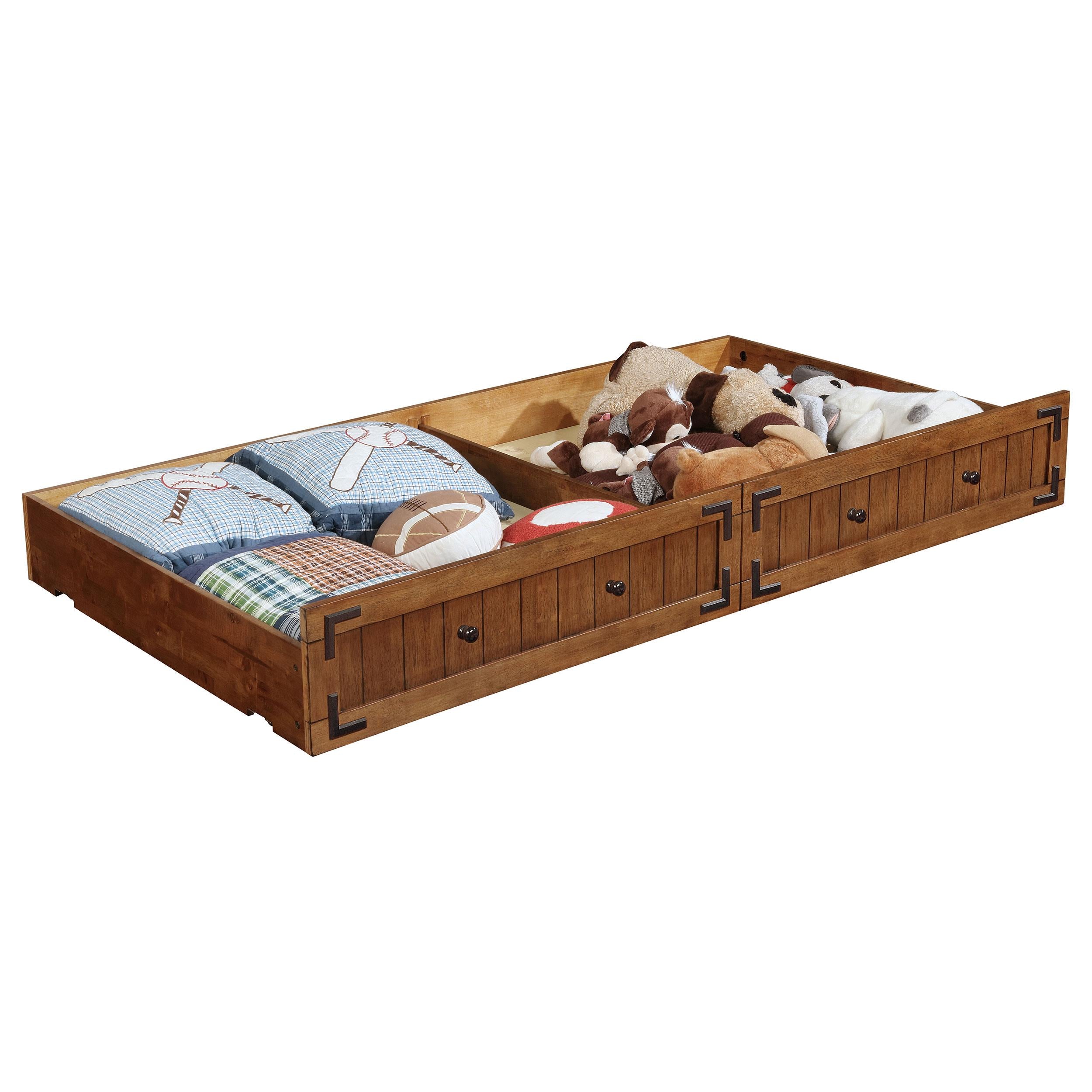 Oakdale Wood Twin Daybed with Trundle Rustic Honey - Luxury Home Furniture (MI)