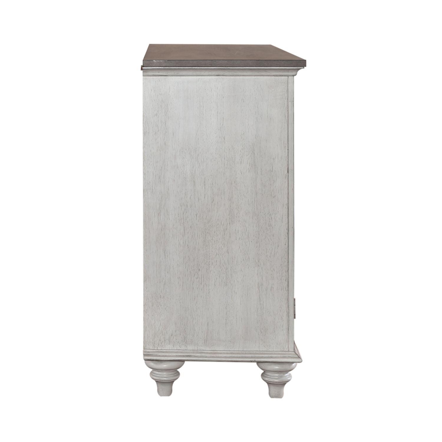 Ocean Isle Buffet in Antique White with Weathered Pine - Luxury Home Furniture (MI)