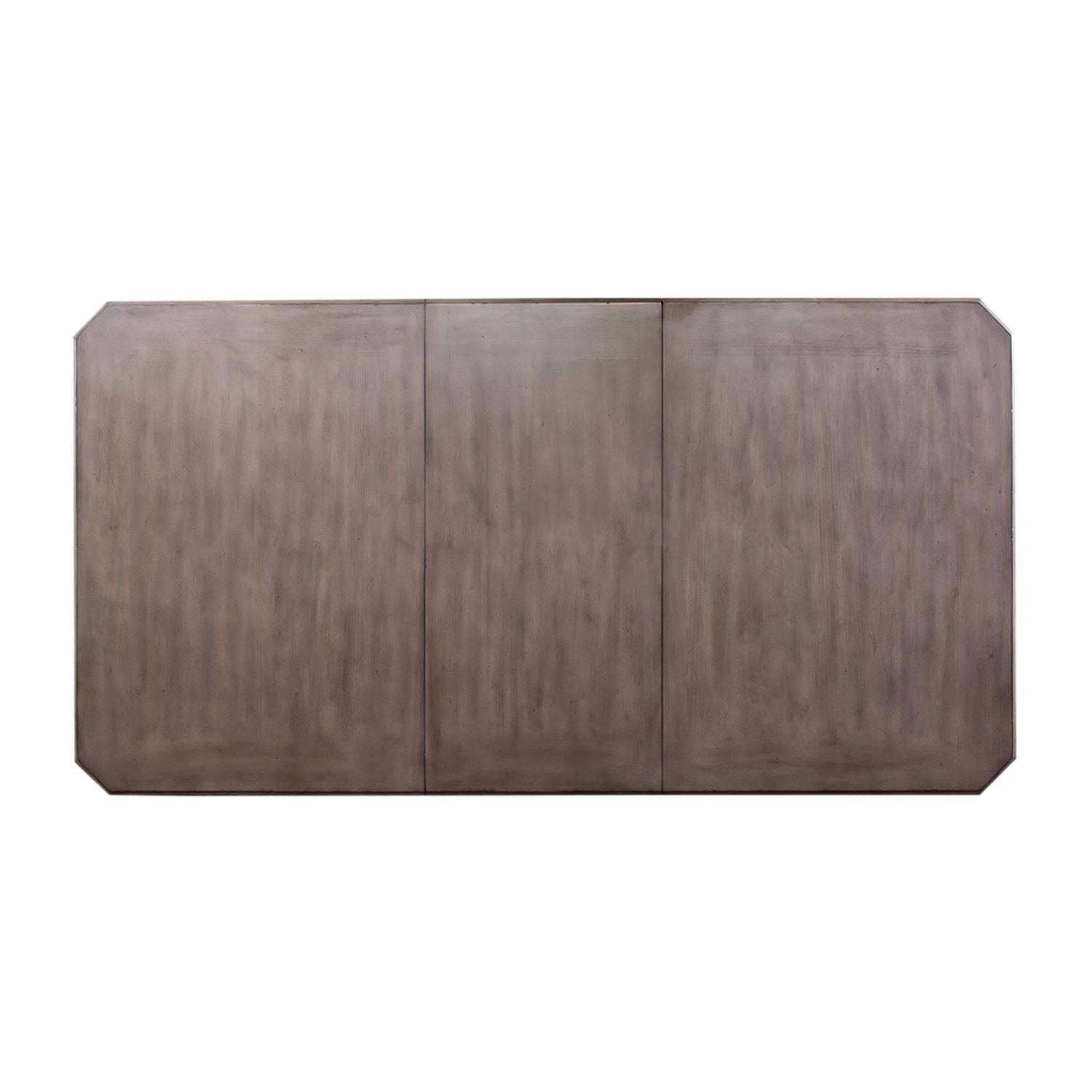 Ocean Isle Rectangular Leg Table in Antique White with Weathered Pine - Luxury Home Furniture (MI)