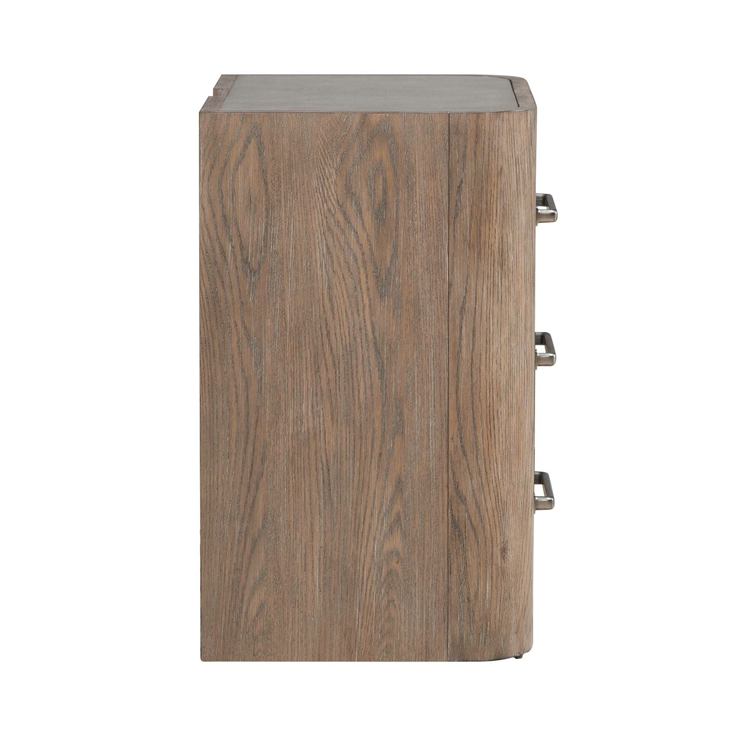 South Bend Nightstand w/ Charging Station in Burnished Clay - Luxury Home Furniture (MI)
