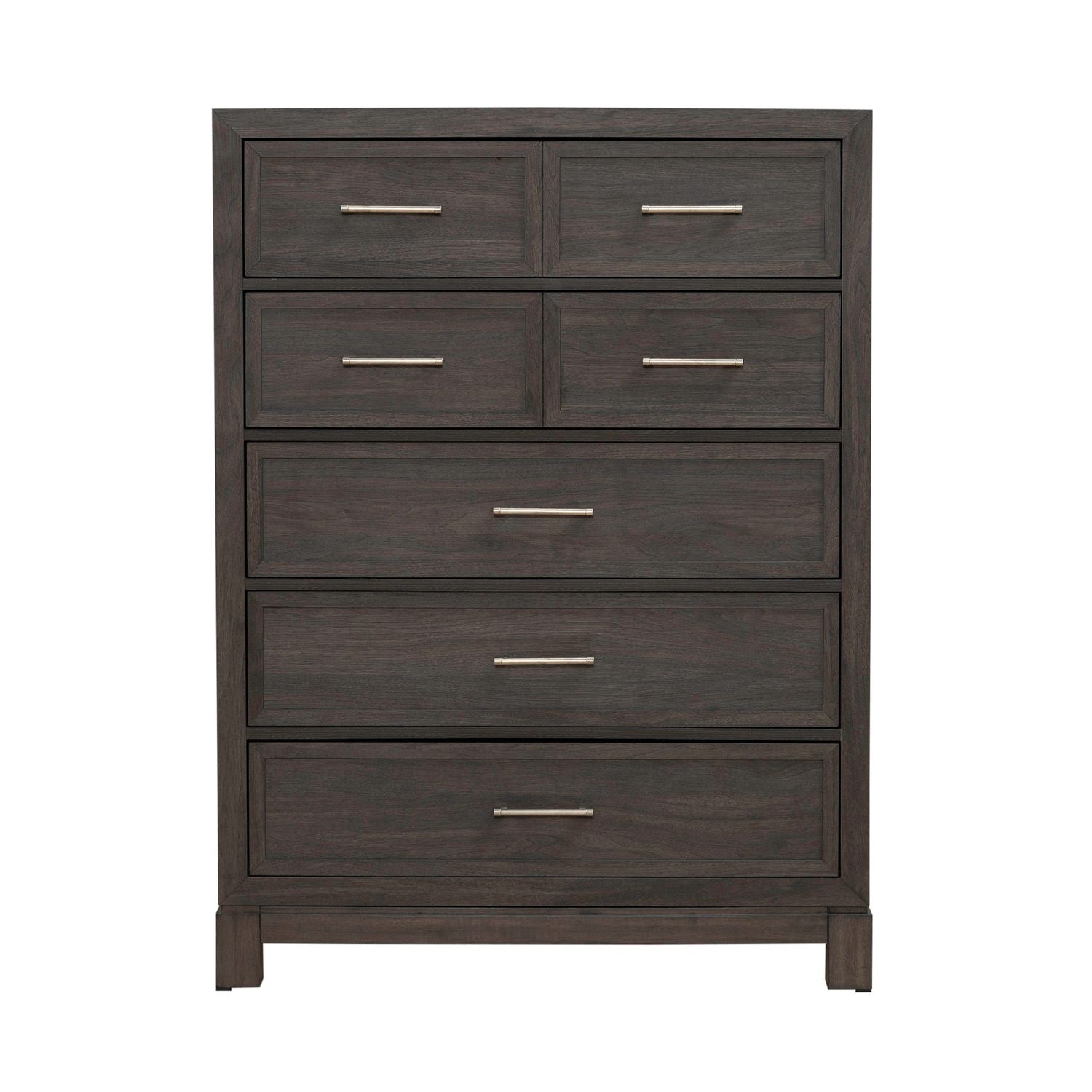 Modern Edge 5 Drawer Chest in Caffe - Luxury Home Furniture (MI)