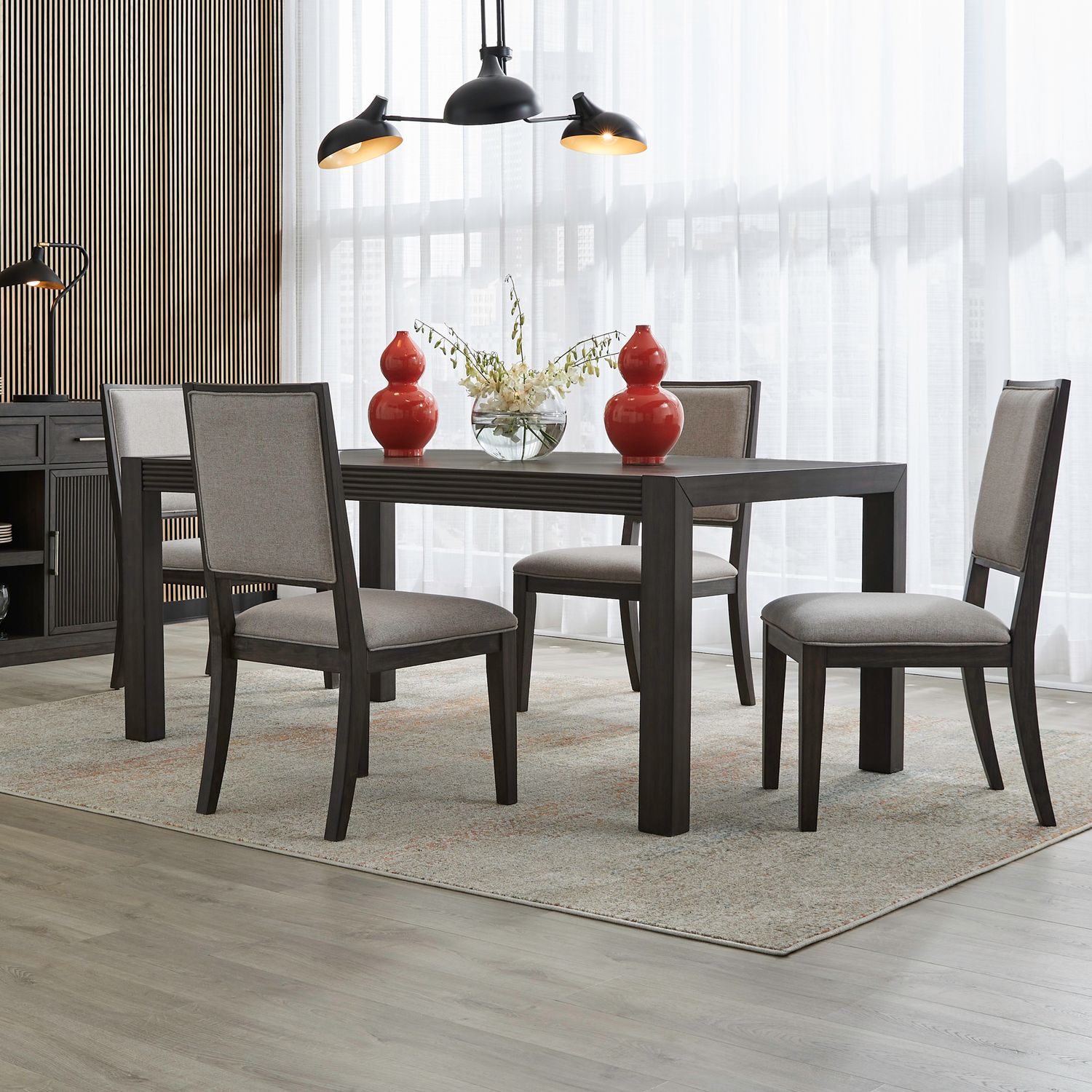 Modern Edge 5 Piece Rectangular Table Set image