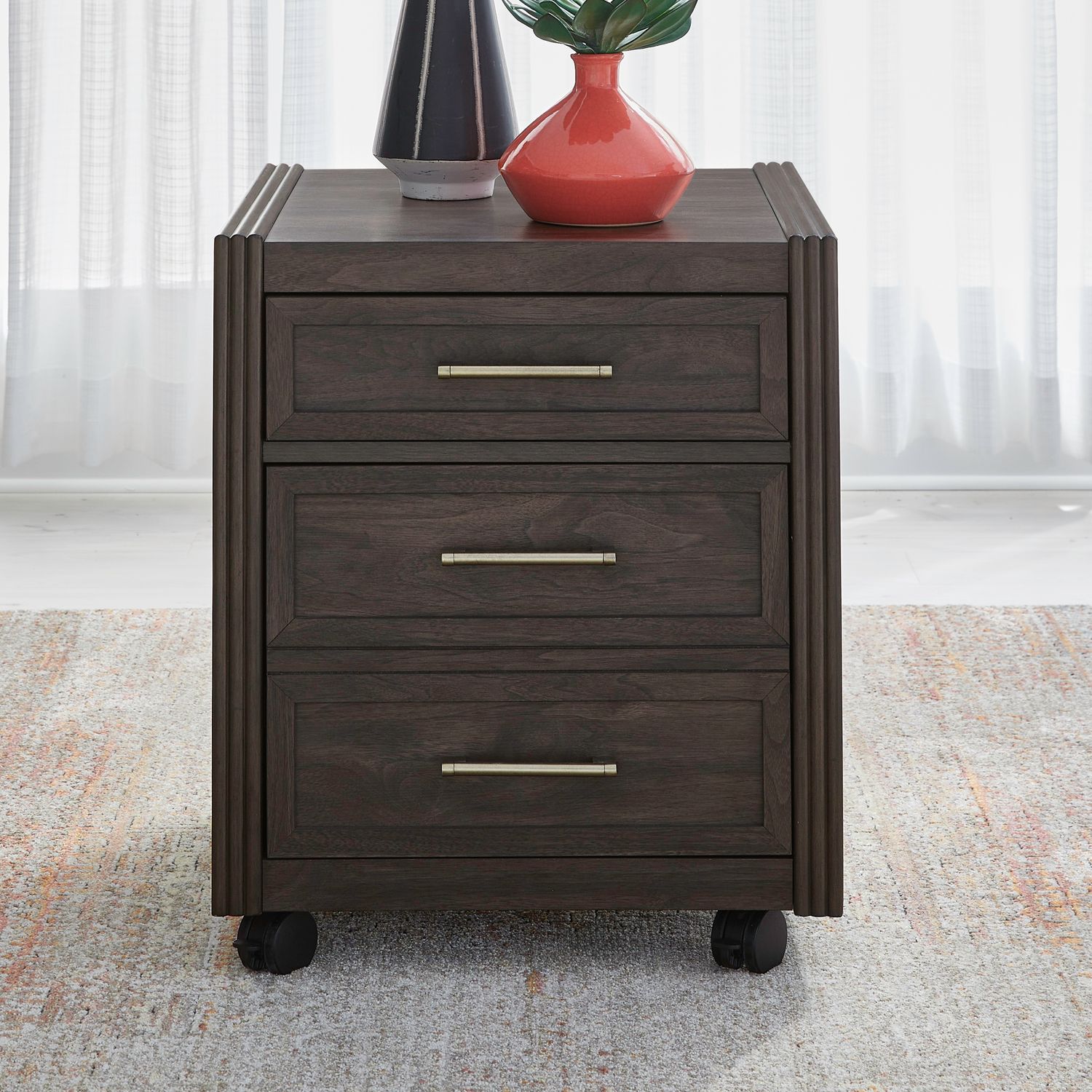 Modern Edge Castered Filing Cabinet image