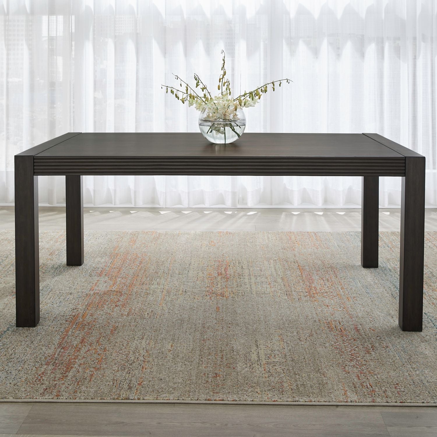 Modern Edge Rectangular Leg Table image