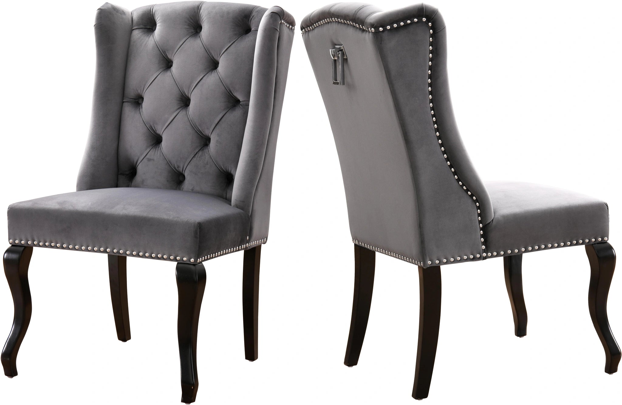 Suri Grey Velvet Dining Chair
