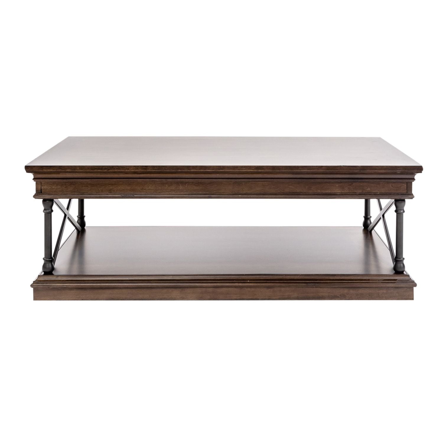 Tribeca Rectangular Cocktail Table in Cordovian Brown
