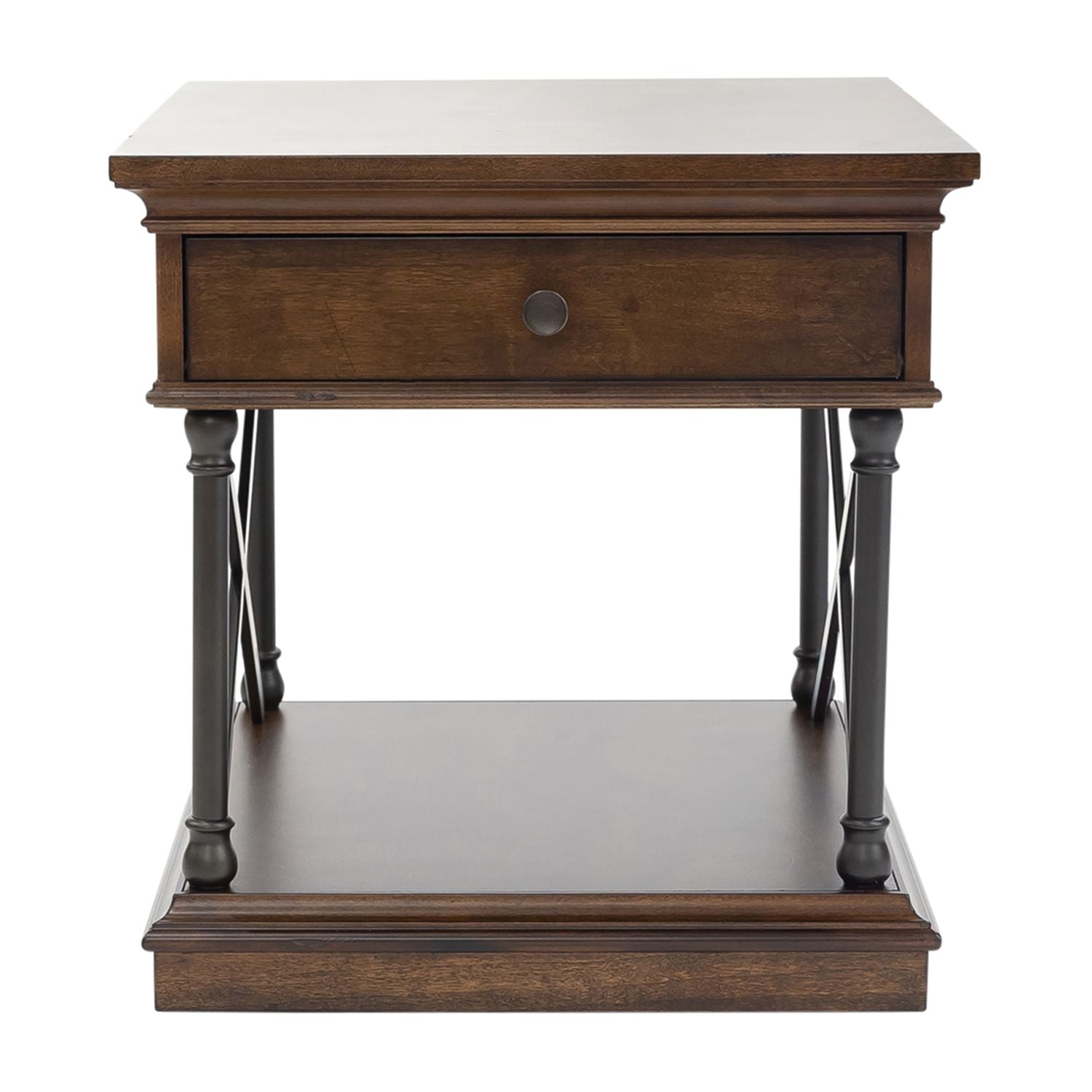 Tribeca End Table in Cordovian Brown
