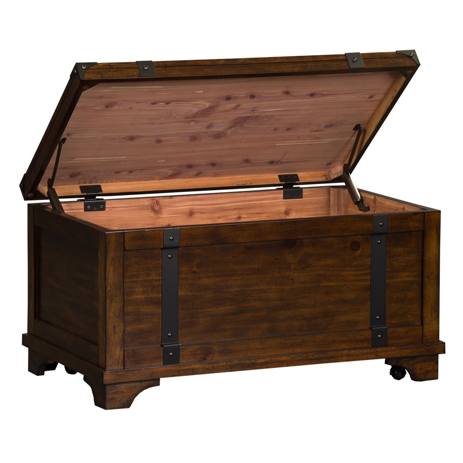 Aspen Skies Storage Trunk in Russet Brown - Luxury Home Furniture (MI)