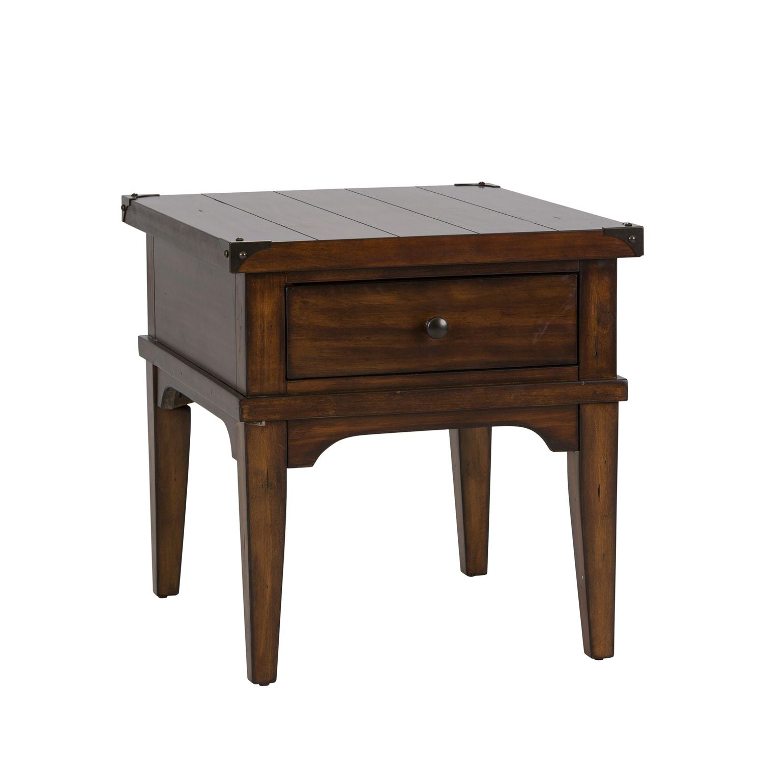 Aspen Skies End Table in Russet Brown - Luxury Home Furniture (MI)