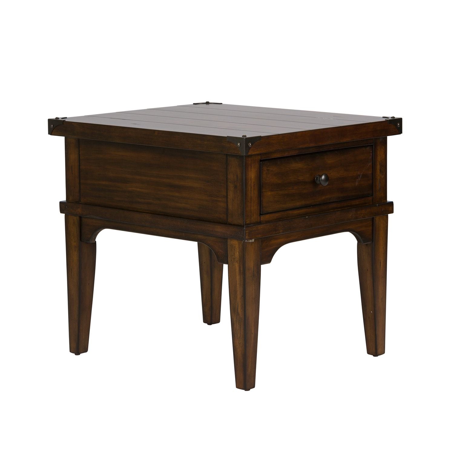 Aspen Skies End Table in Russet Brown - Luxury Home Furniture (MI)