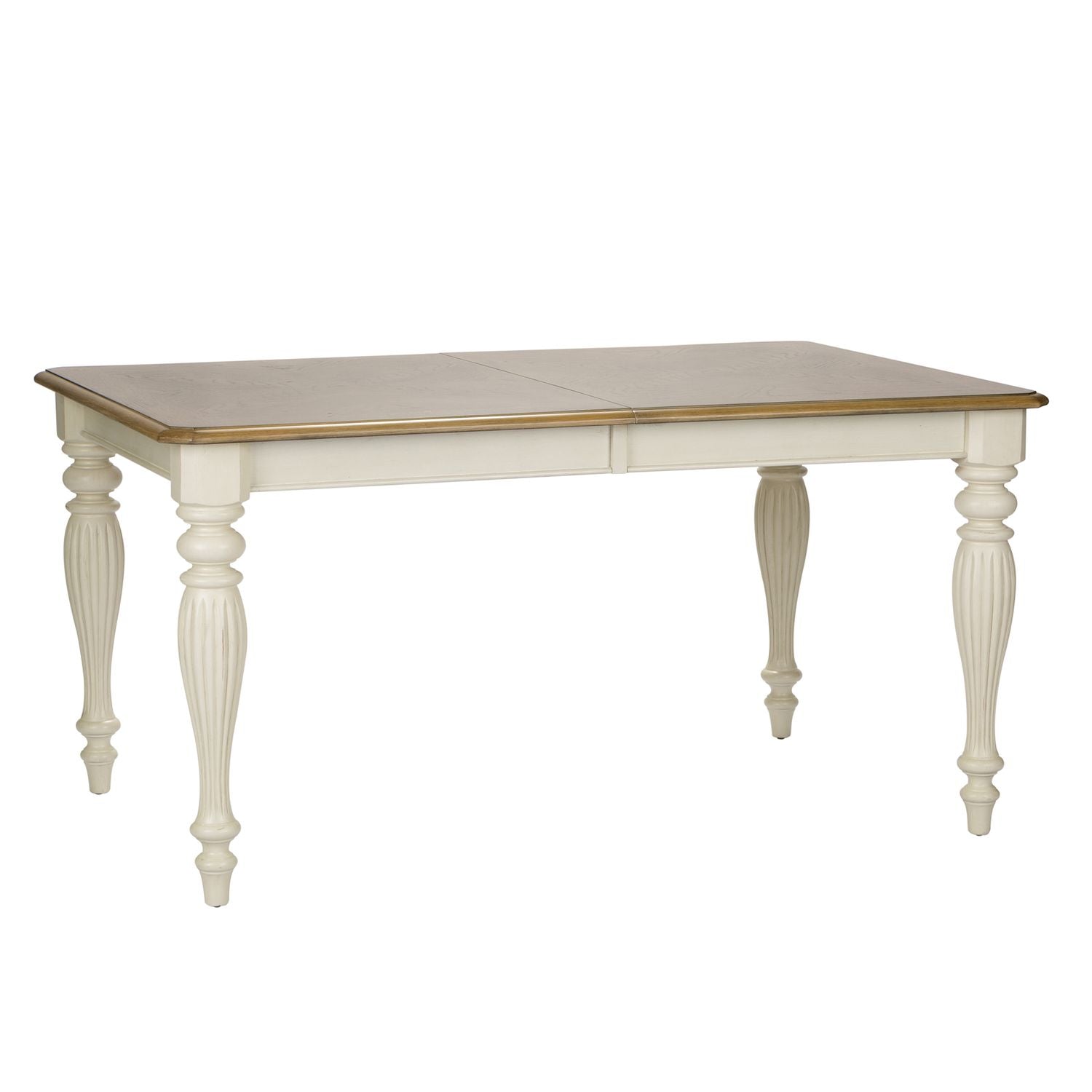 Cumberland Creek Rectangular Leg Table in Nutmeg/White - Luxury Home Furniture (MI)