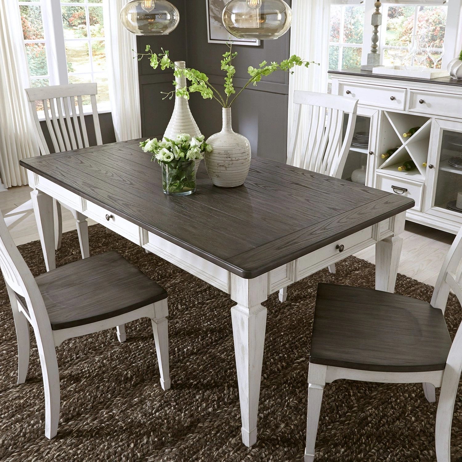 Allyson Park 5 Piece Rectangular Table Set image