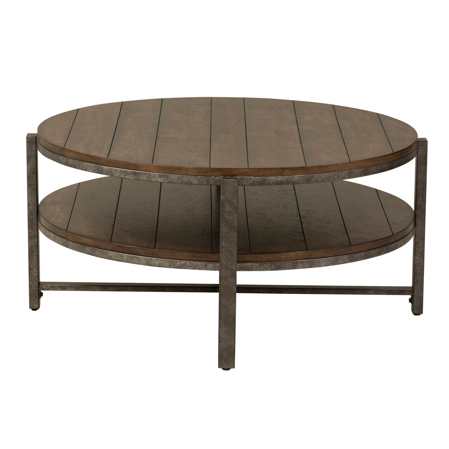 Breckinridge Round Cocktail Table in Mahogany - Luxury Home Furniture (MI)
