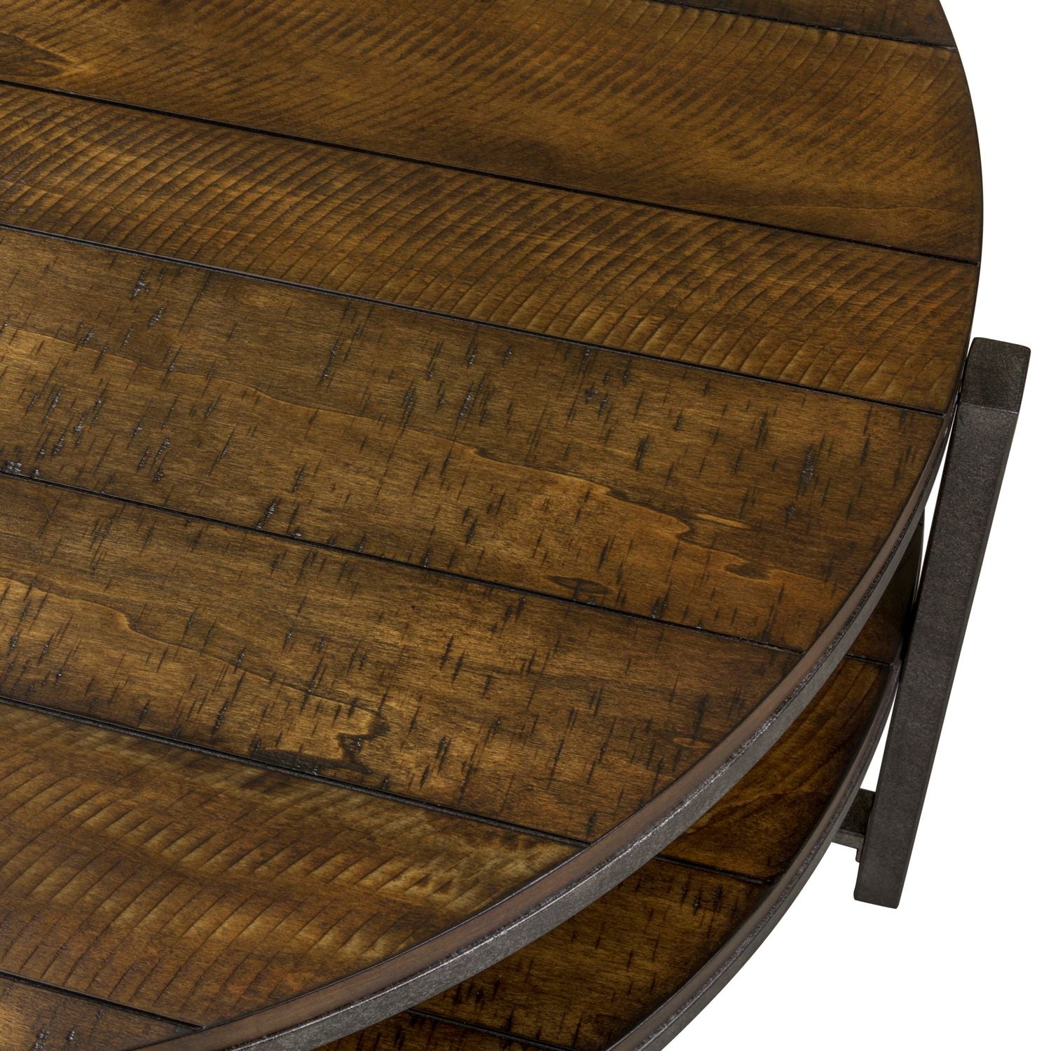Breckinridge Round Cocktail Table in Mahogany - Luxury Home Furniture (MI)