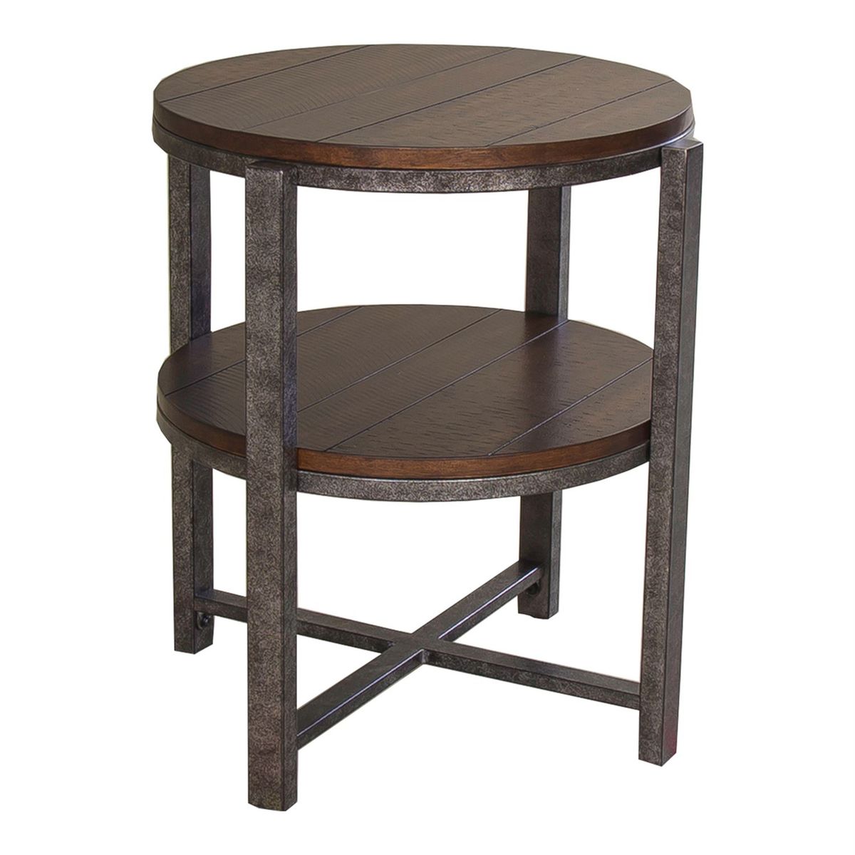 Liberty Breckinridge Round End Table in Mahogany - Luxury Home Furniture (MI)
