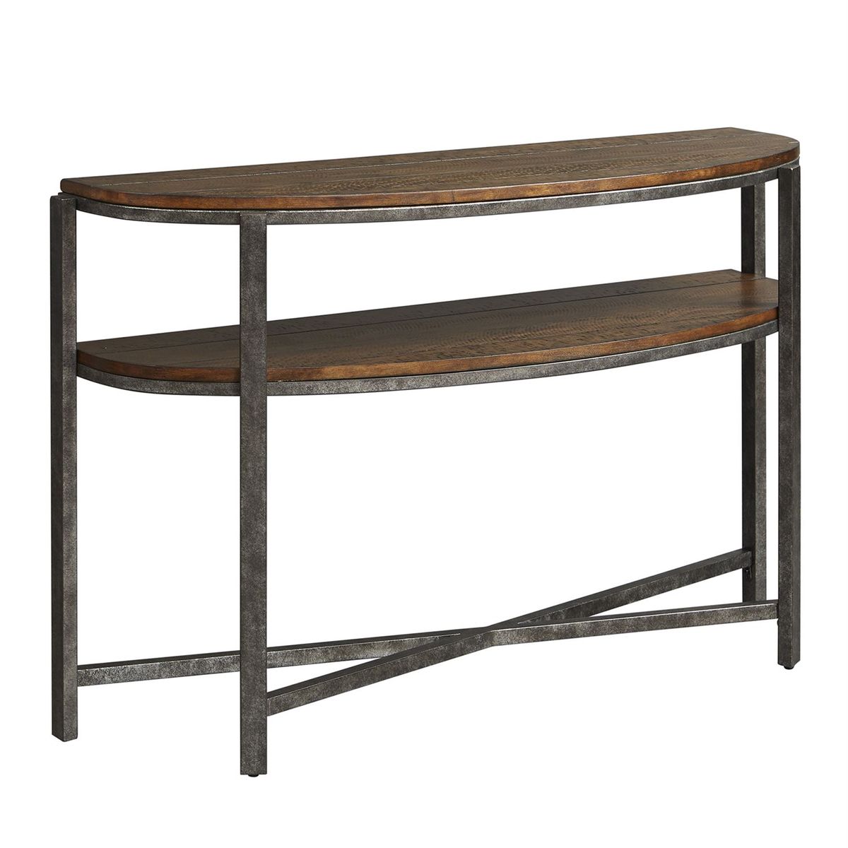 Liberty Breckinridge Demilune Sofa Table in Mahogany