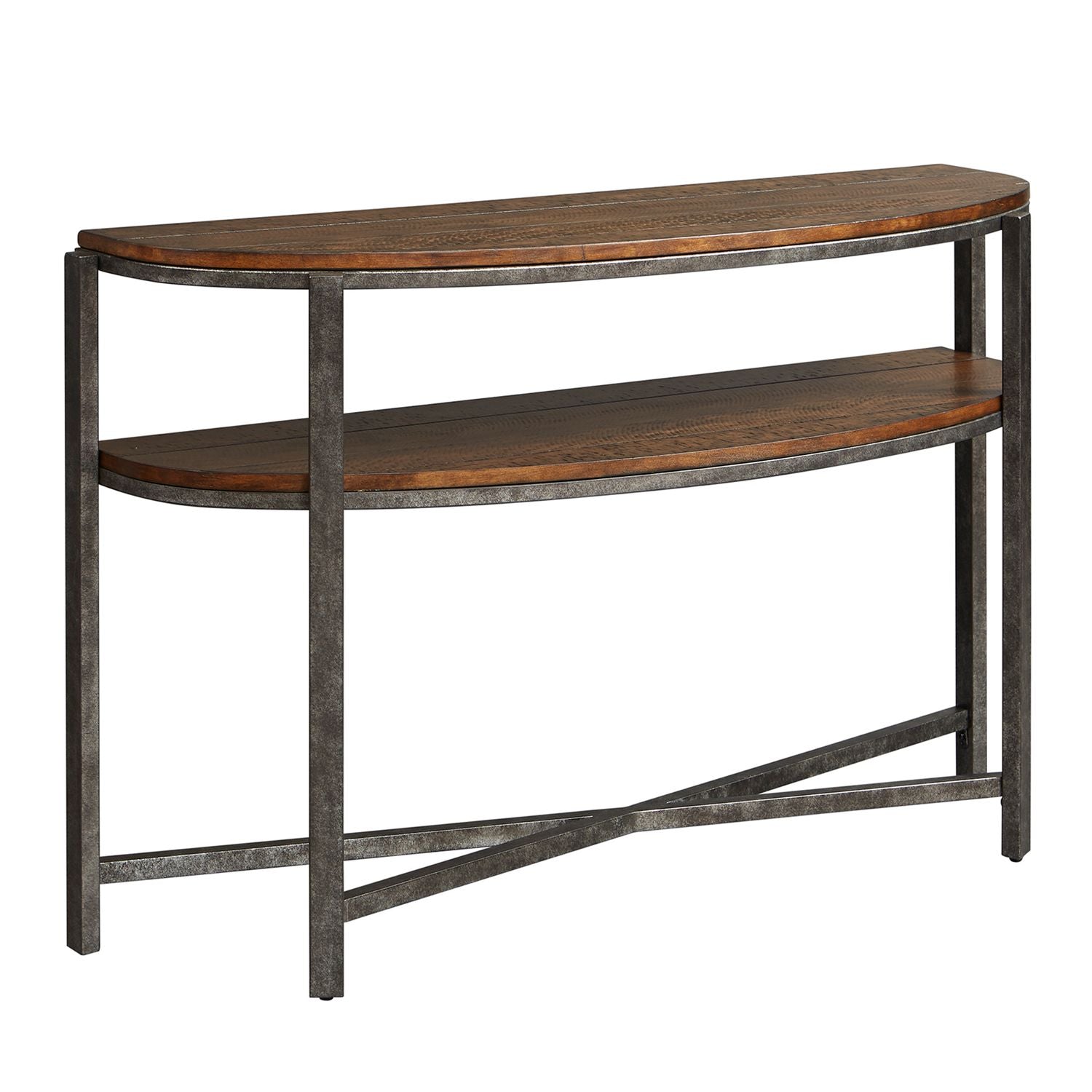 Breckinridge Demilune Sofa Table in Mahogany - Luxury Home Furniture (MI)