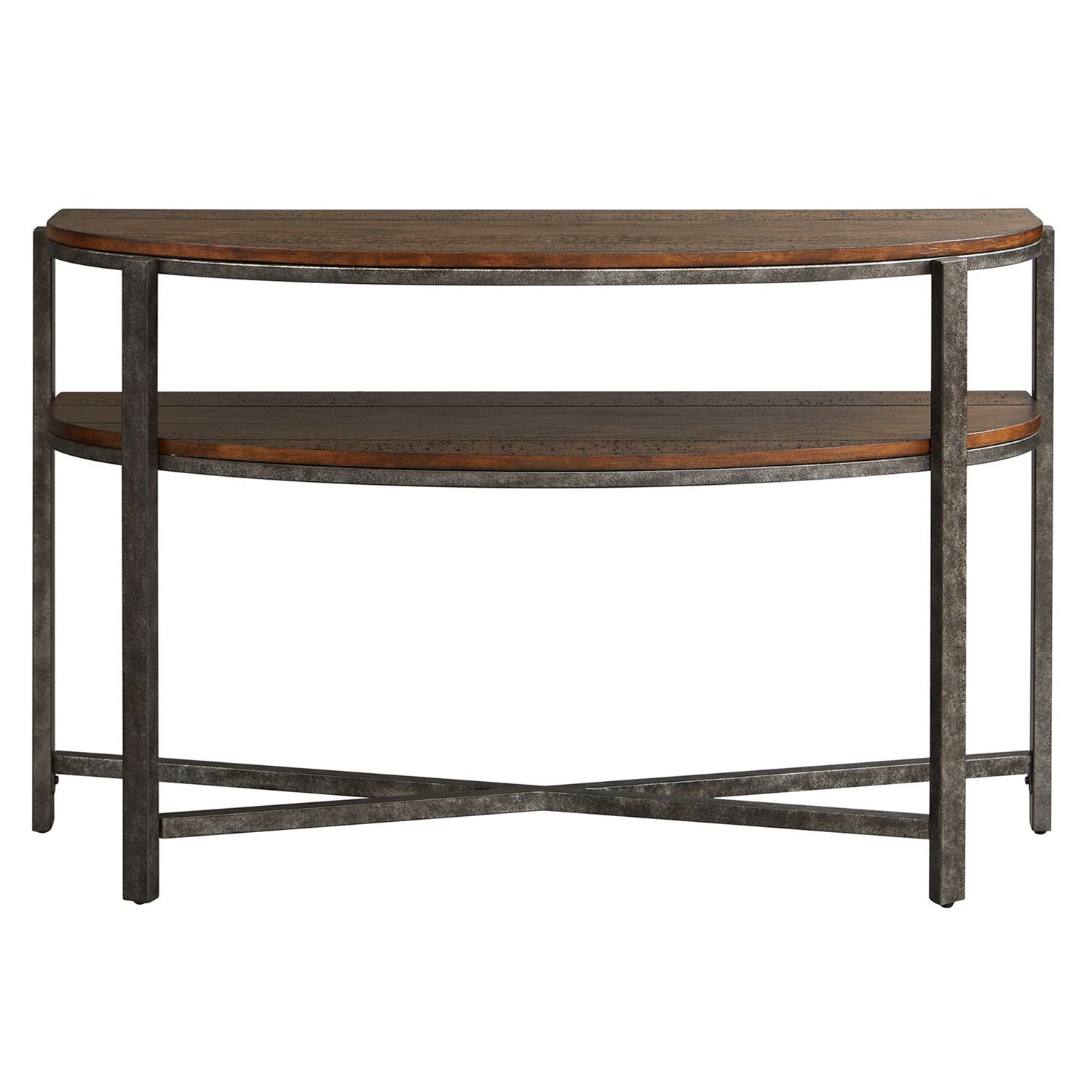 Breckinridge Demilune Sofa Table in Mahogany - Luxury Home Furniture (MI)